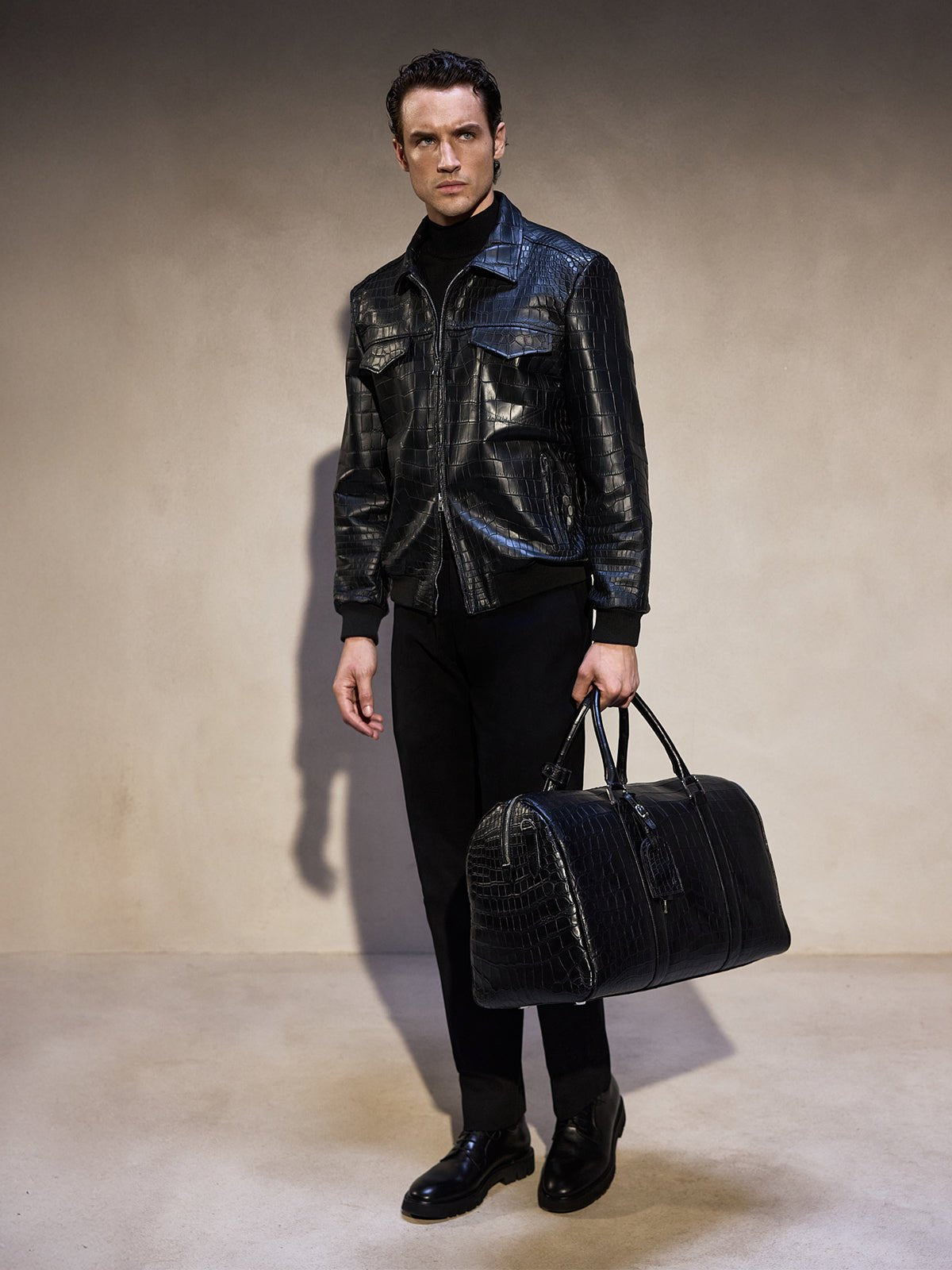 Jacheta Bespoke din piele naturala de crocodil - Viggo