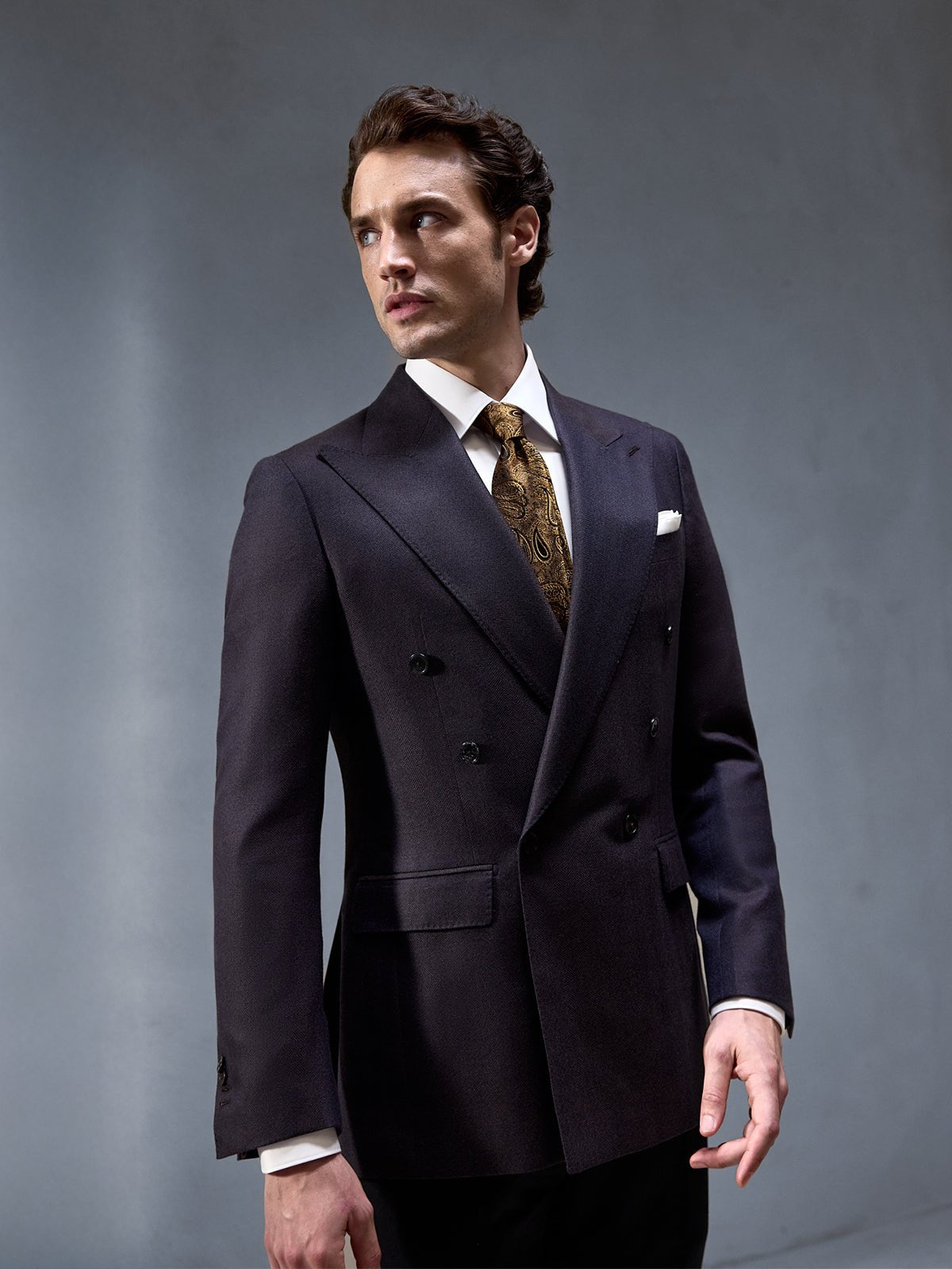 Sacou Made to Measure double breasted tesatura Fratelli Tallia di Delfino - Viggo