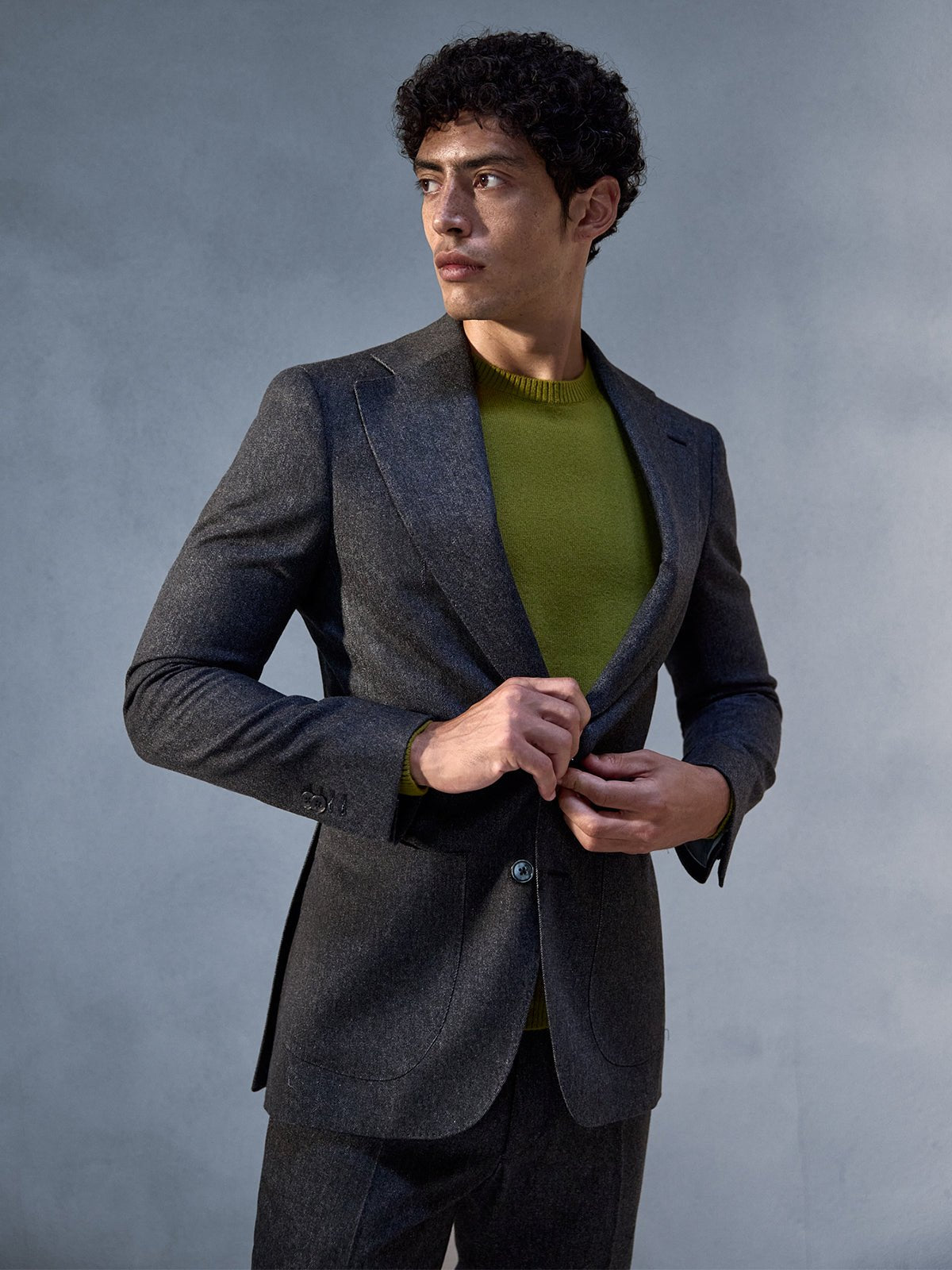 Costum gri Made to Measue tesatura Cashjeans Loro Piana - Viggo