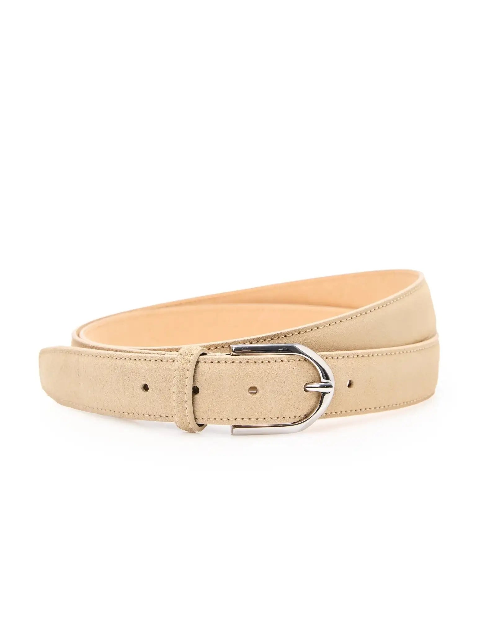 Beige casual belt