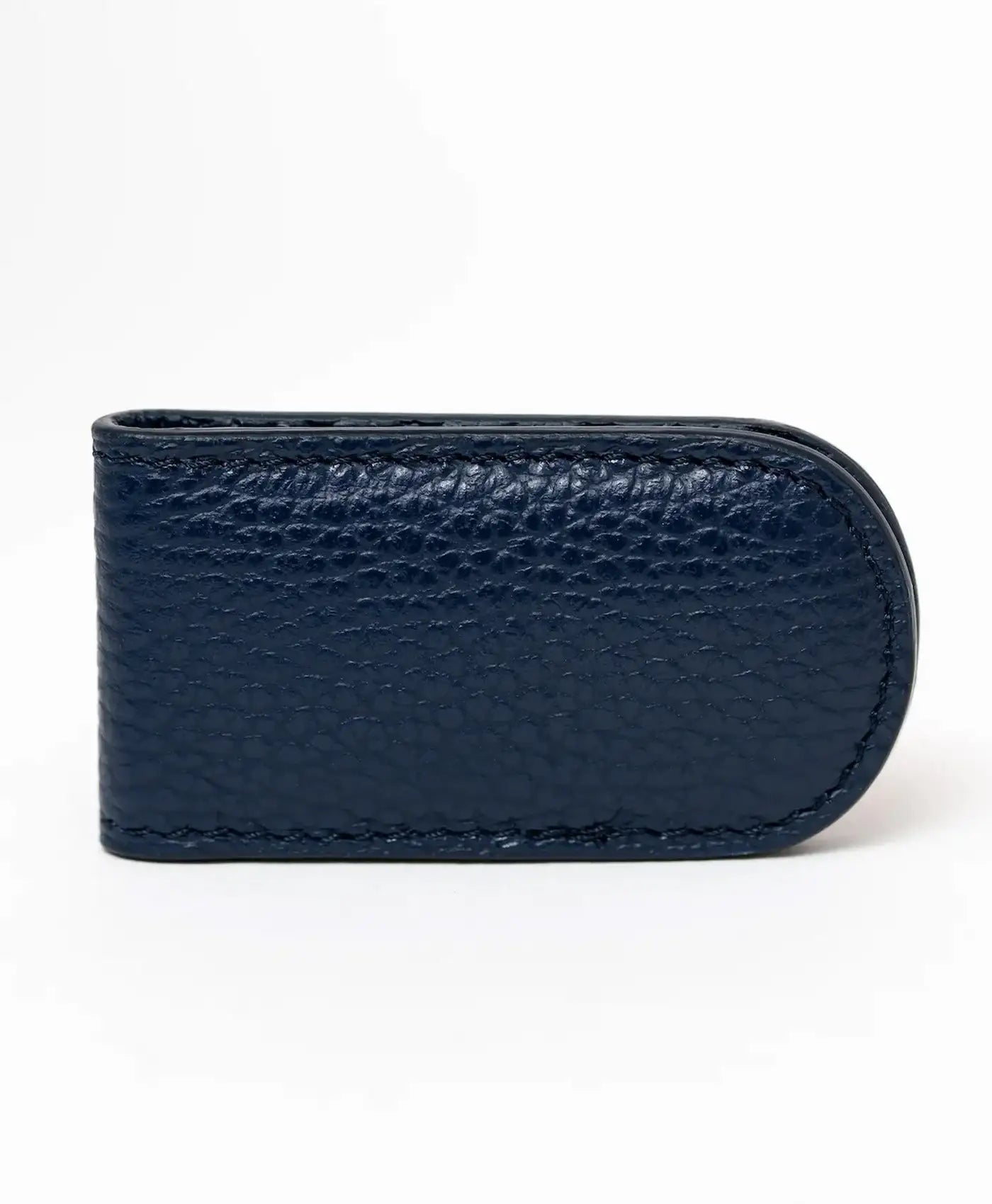 Clips bani bleumarin piele vitel