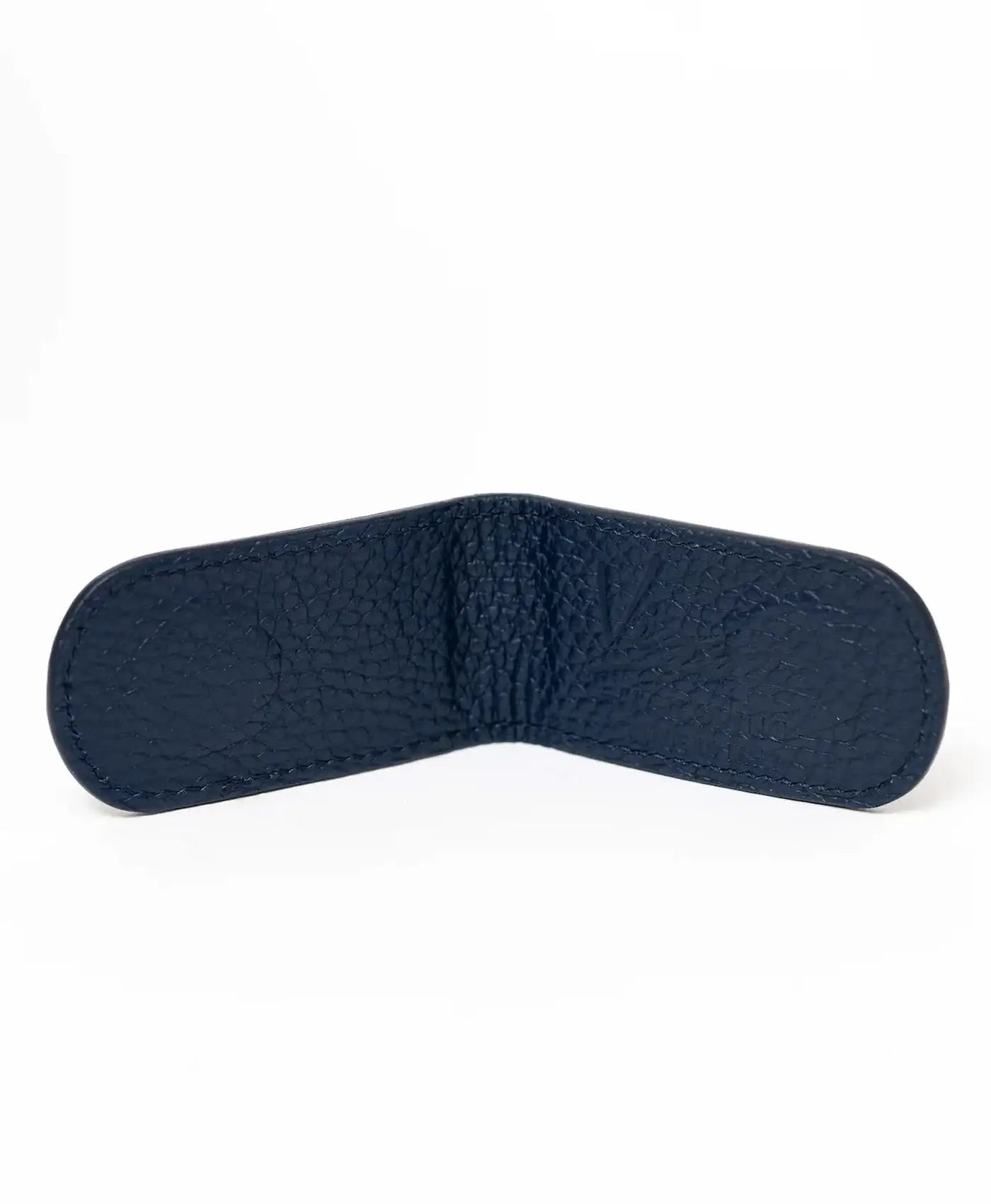 Clips bani bleumarin piele vitel