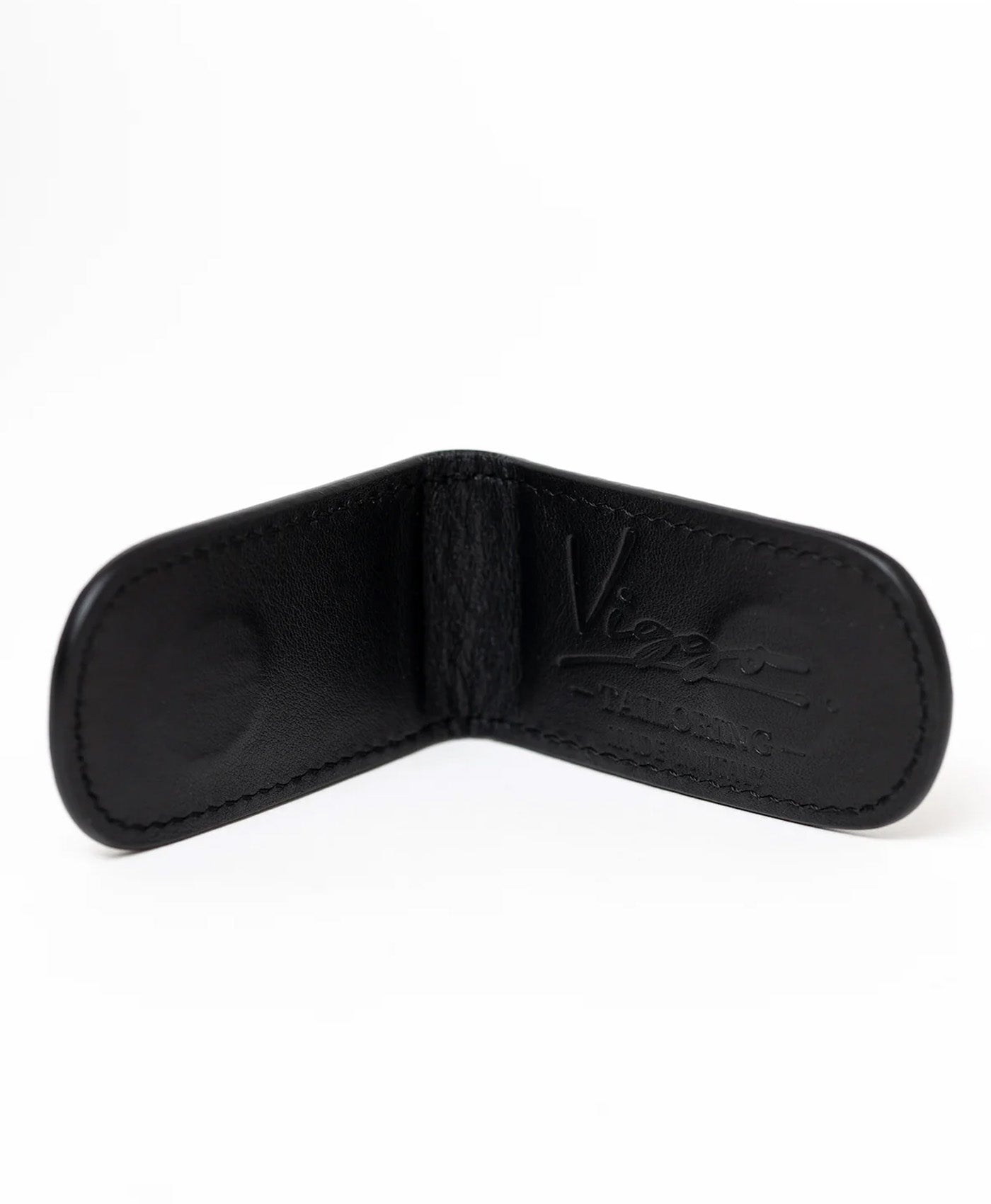 Clips bani negru piele crocodil