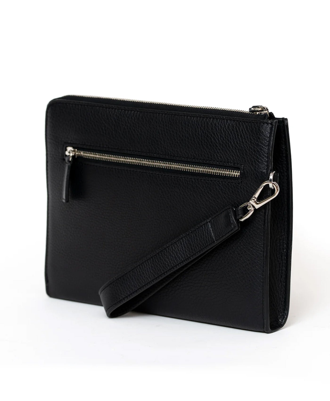 Clutch negru piele vitel