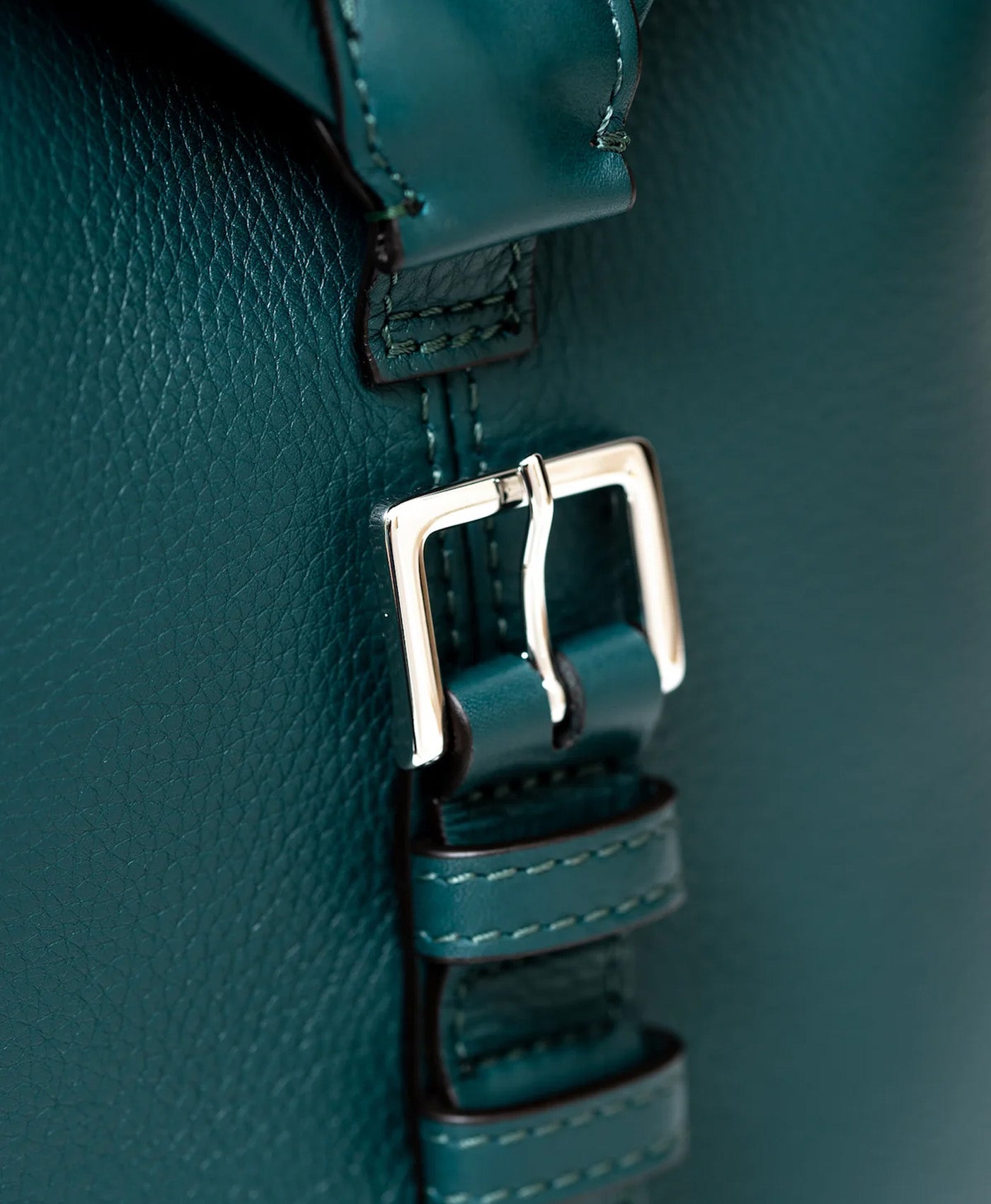 Geanta verde de voiaj piele vitel