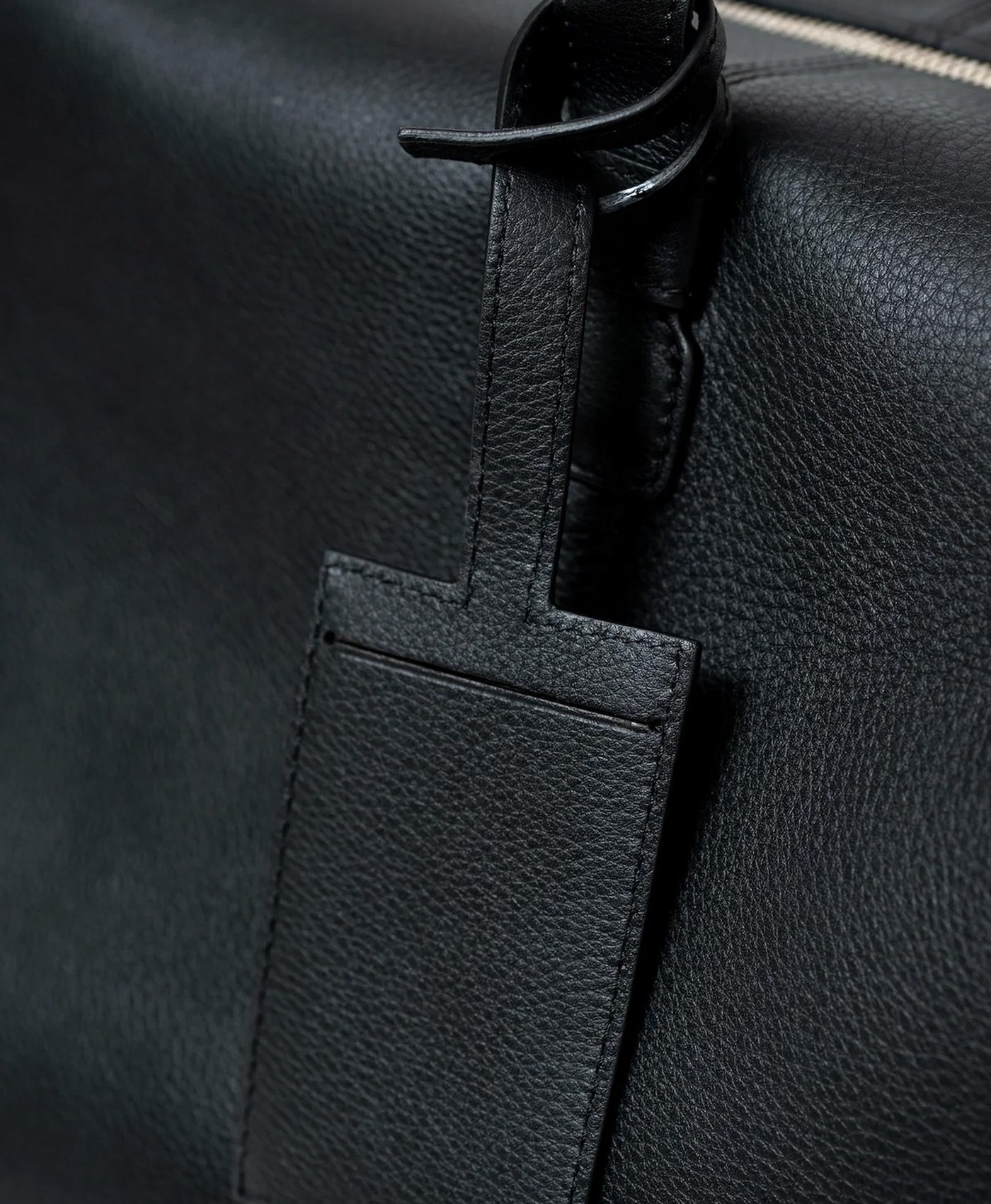 Geanta neagra de voiaj piele vitel