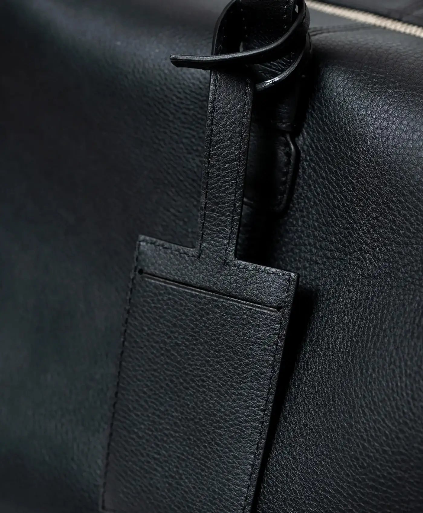 Geanta neagra de voiaj piele vitel