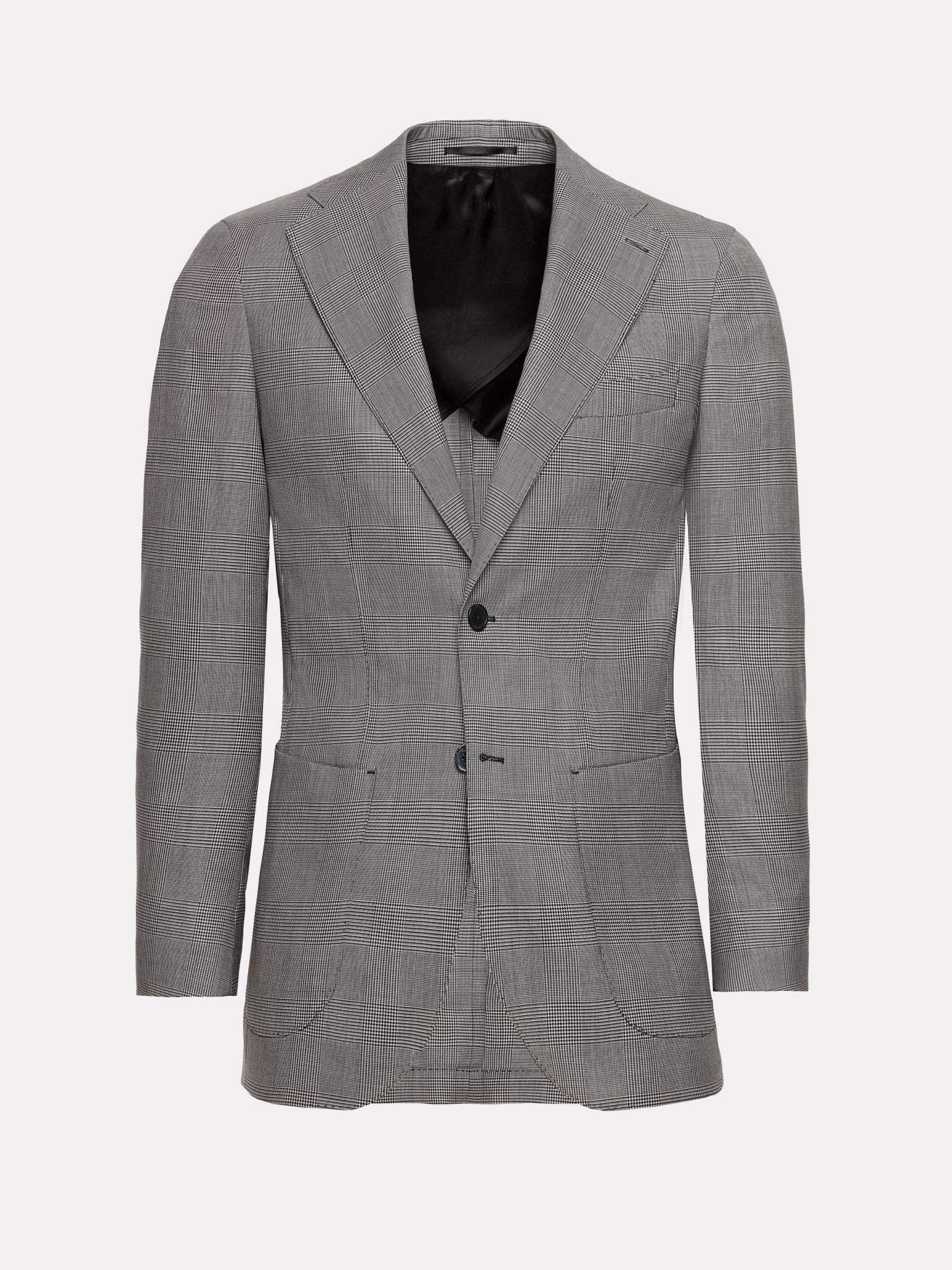 HOUNDSTOOTH VIRGIN WOOL FABRIC SUIT