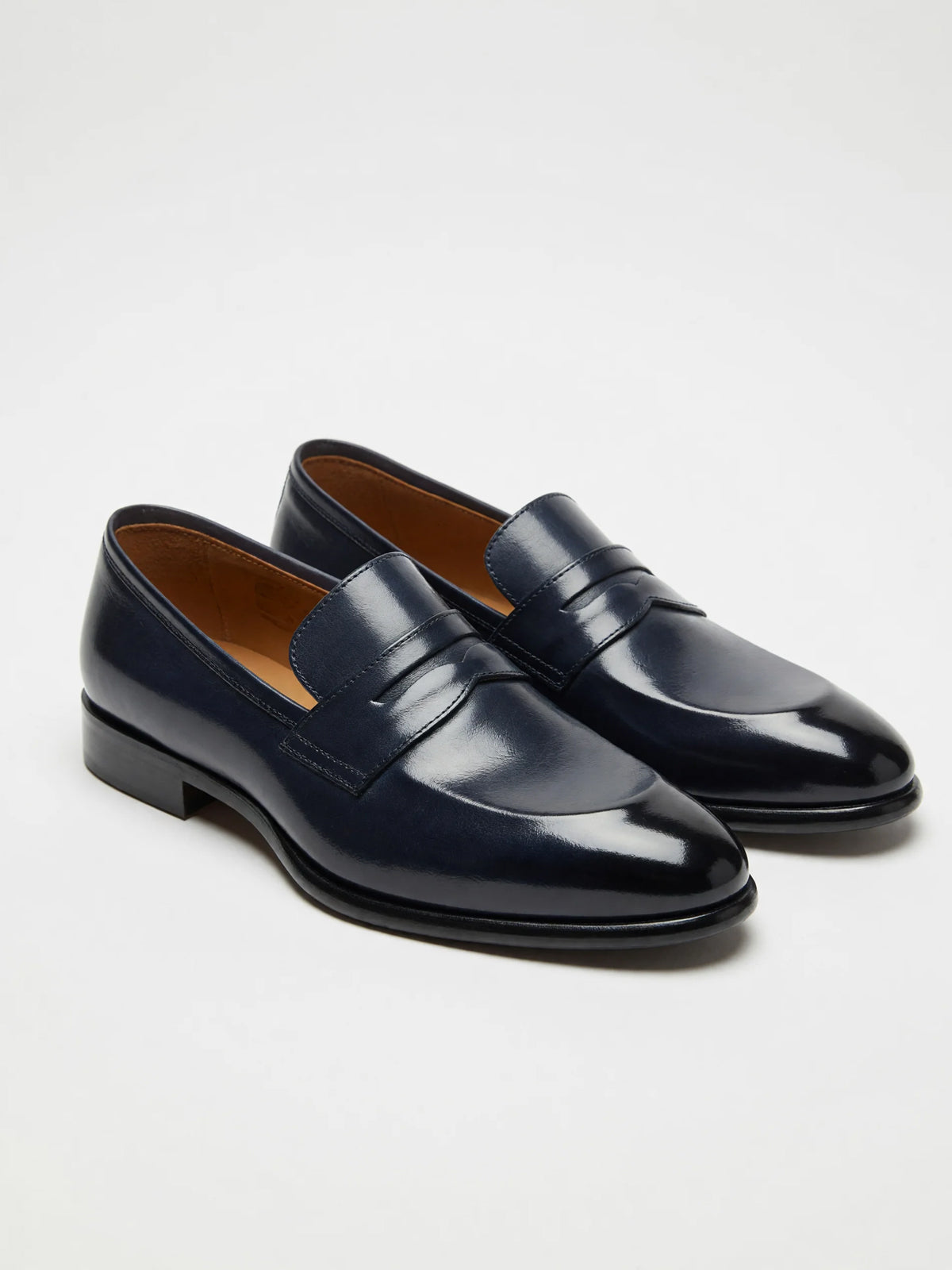 Mocasini penny albastri