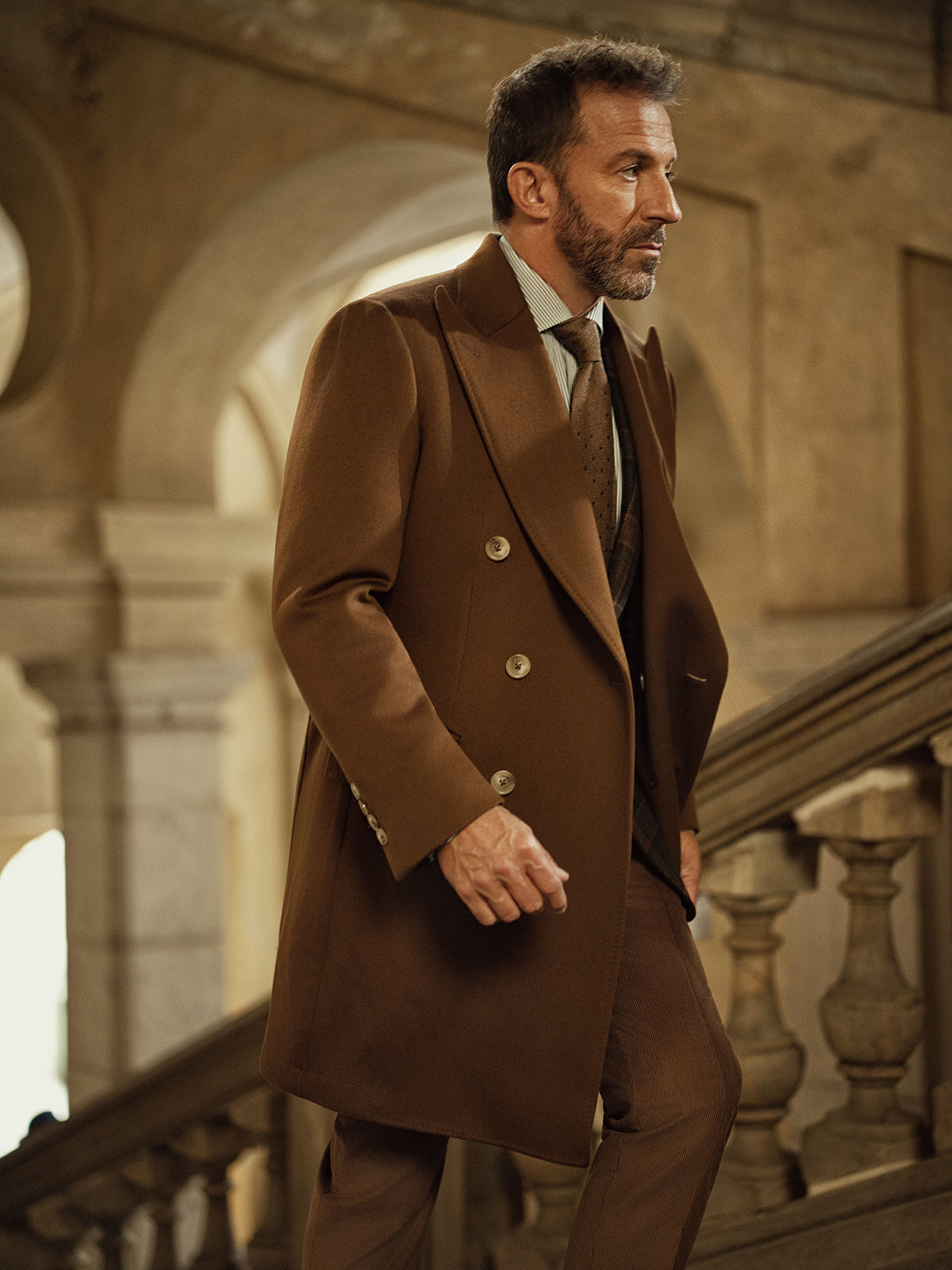 Palton camel, Made to Measure, lana