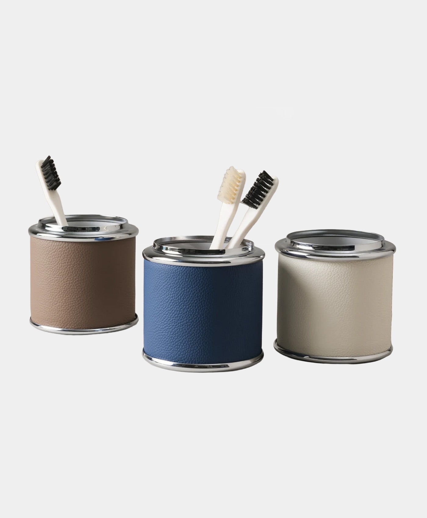 Suport periuta de dinti din piele albastra