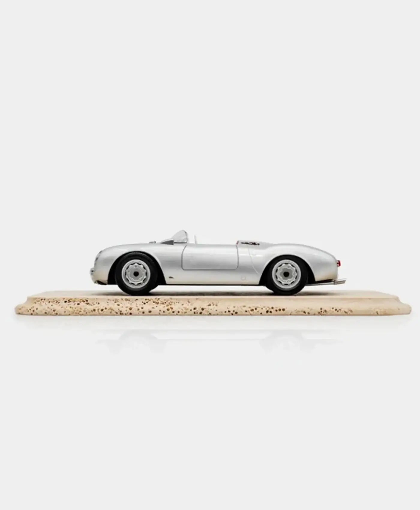 Macheta Porsche 550A Spyder argintiu