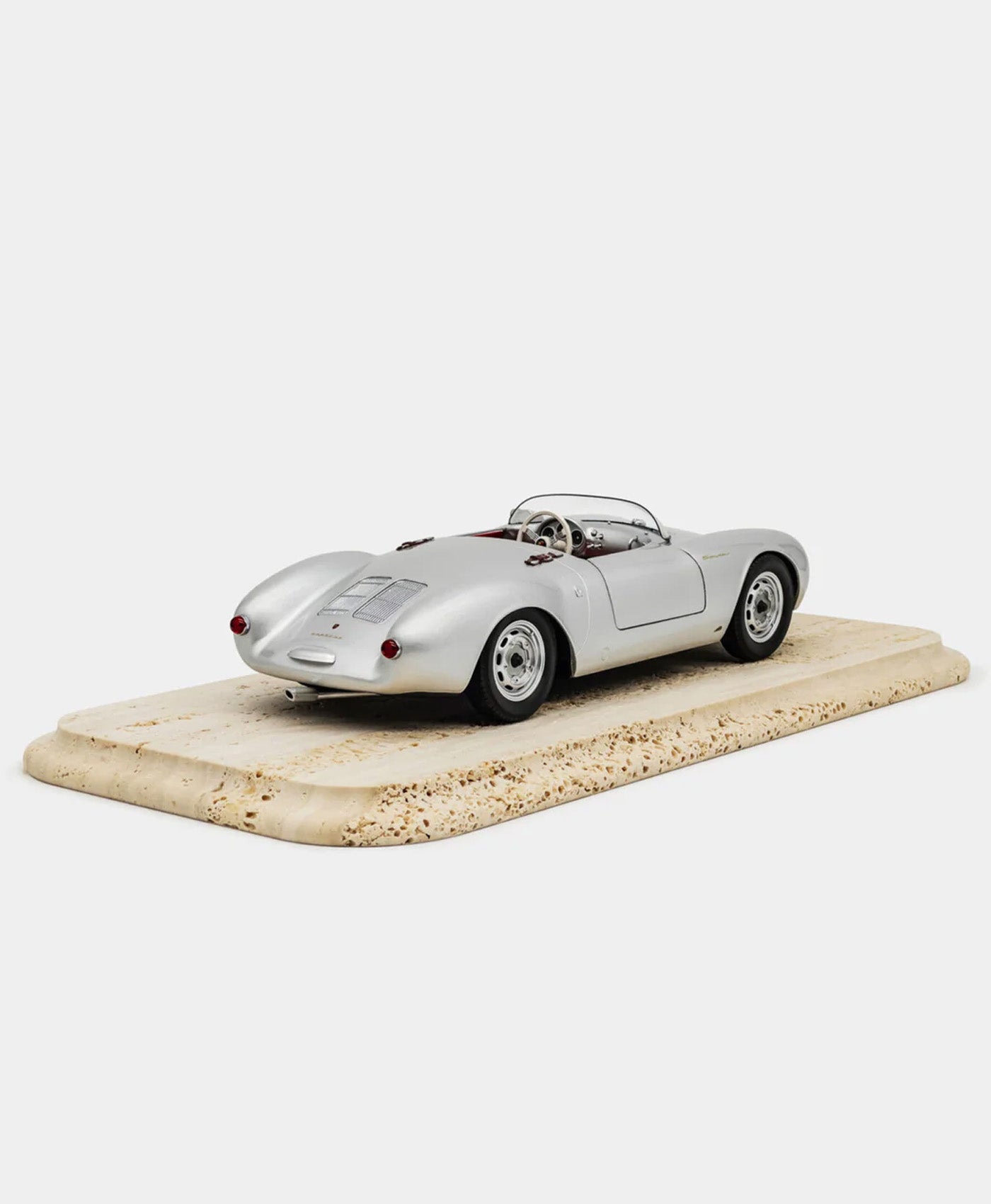 Macheta Porsche 550A Spyder argintiu