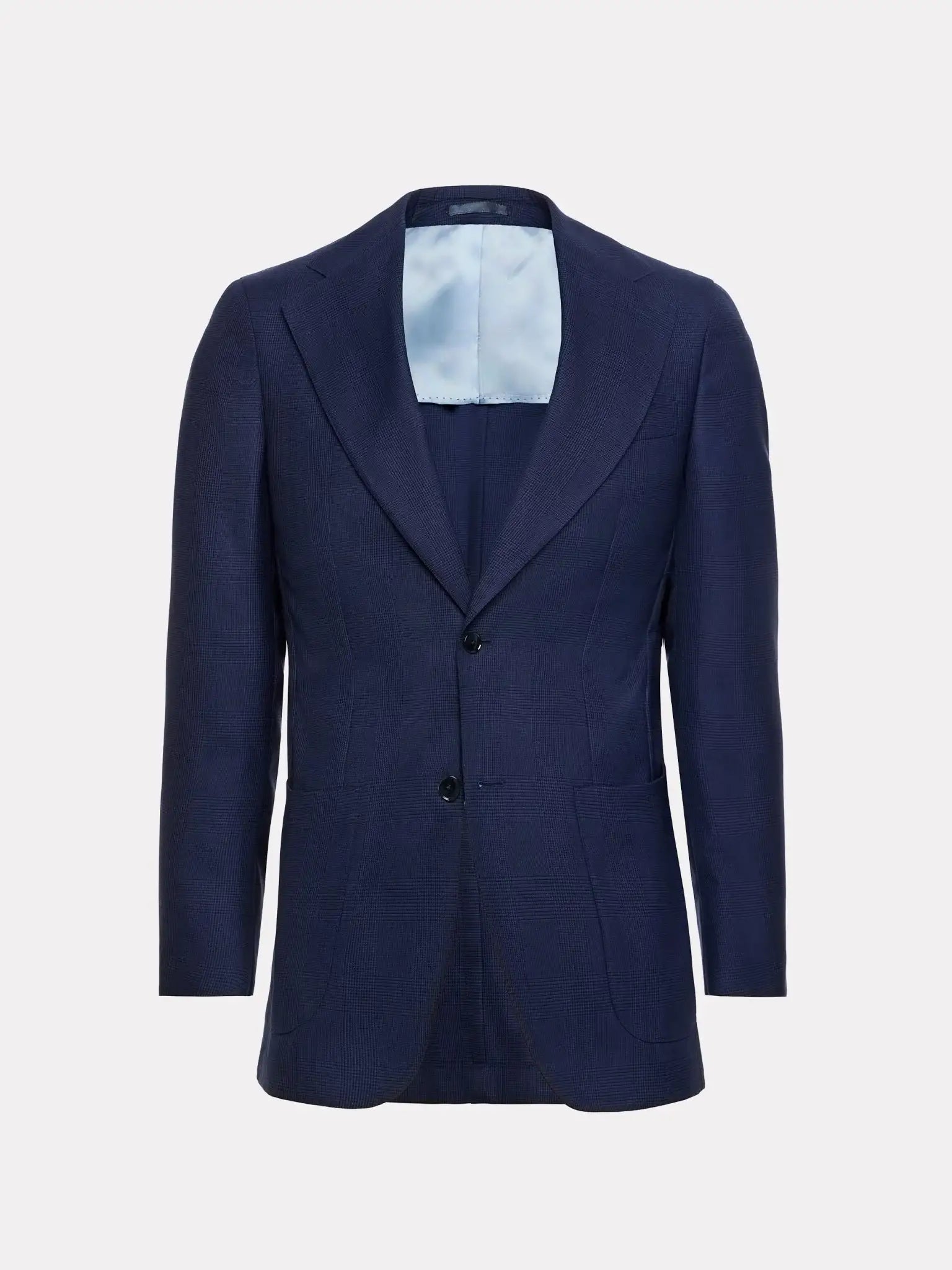 SUIT fabric FRATELLI TALLIA DI DELFINO navy checkered