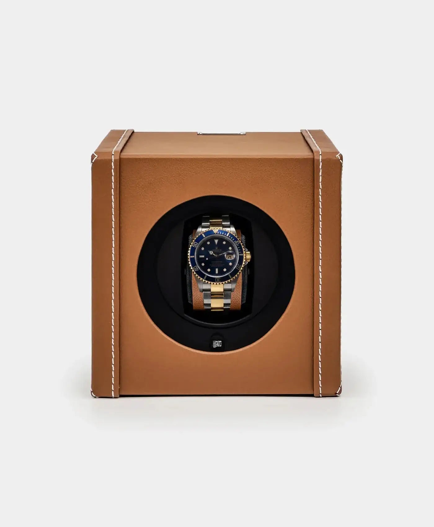 Cutie intors ceasuri automatice piele maro