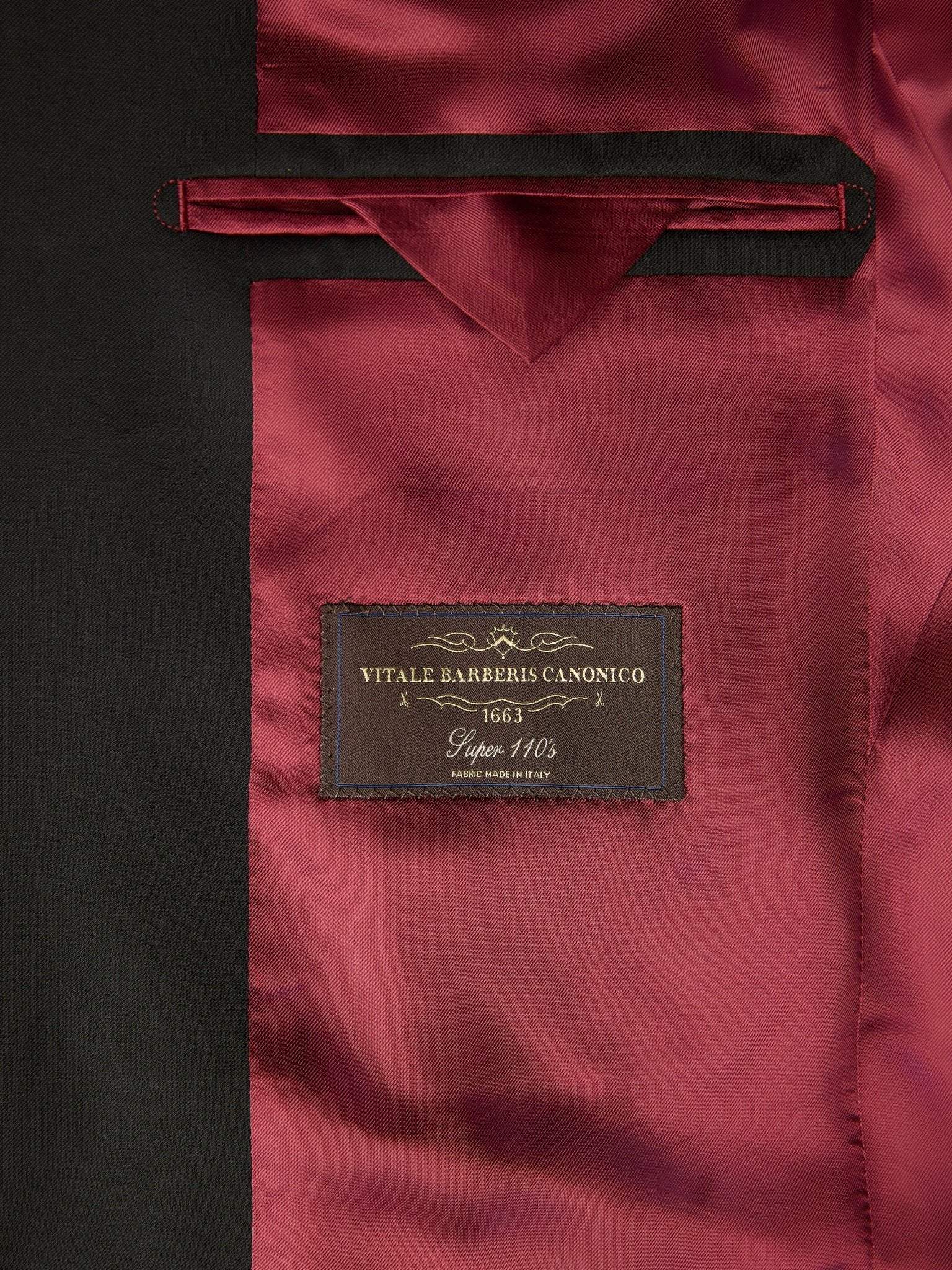 BLACK VITALE BARBERIS FABRIC COSTUME