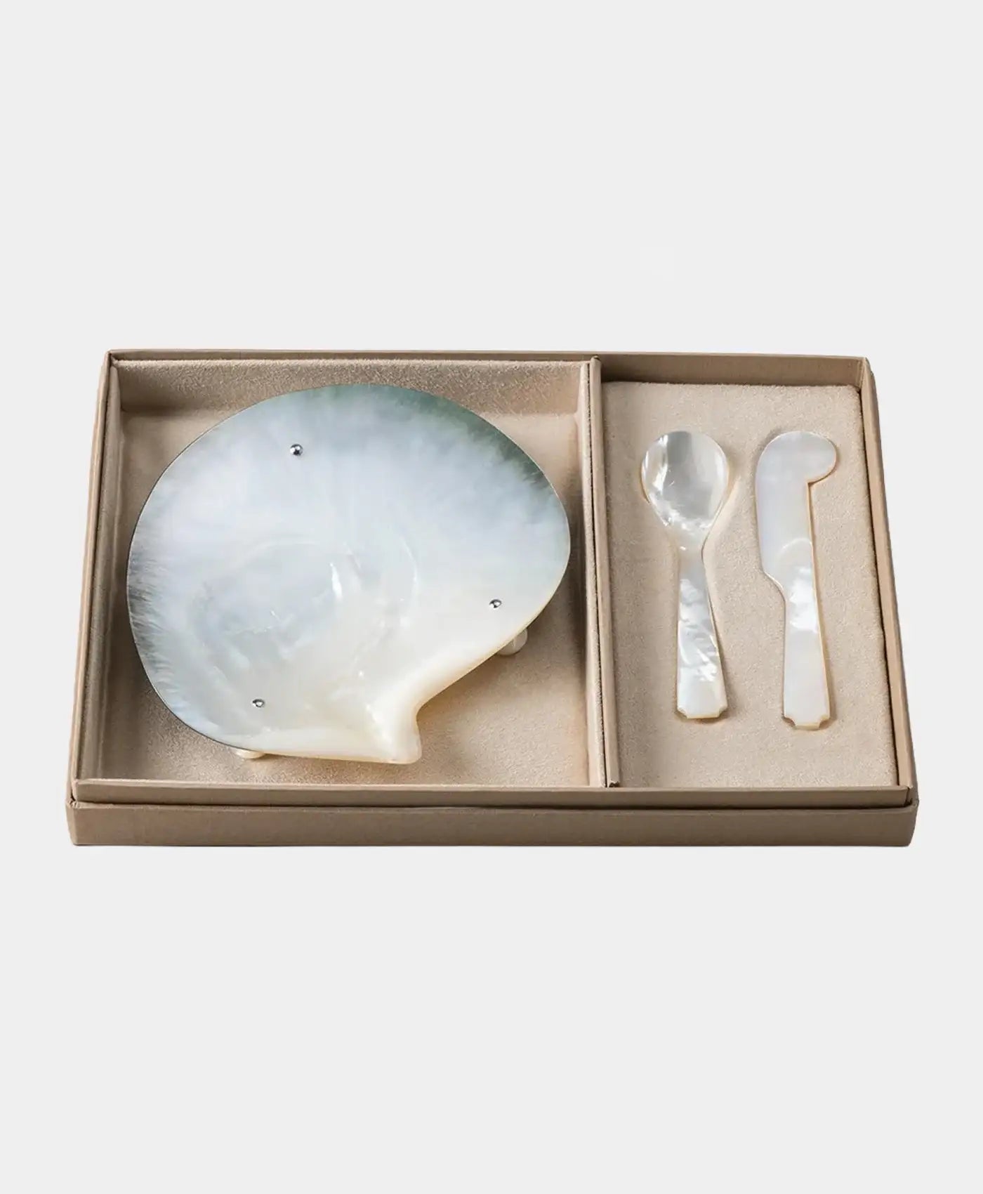 Set mic servire caviar mother of pearl