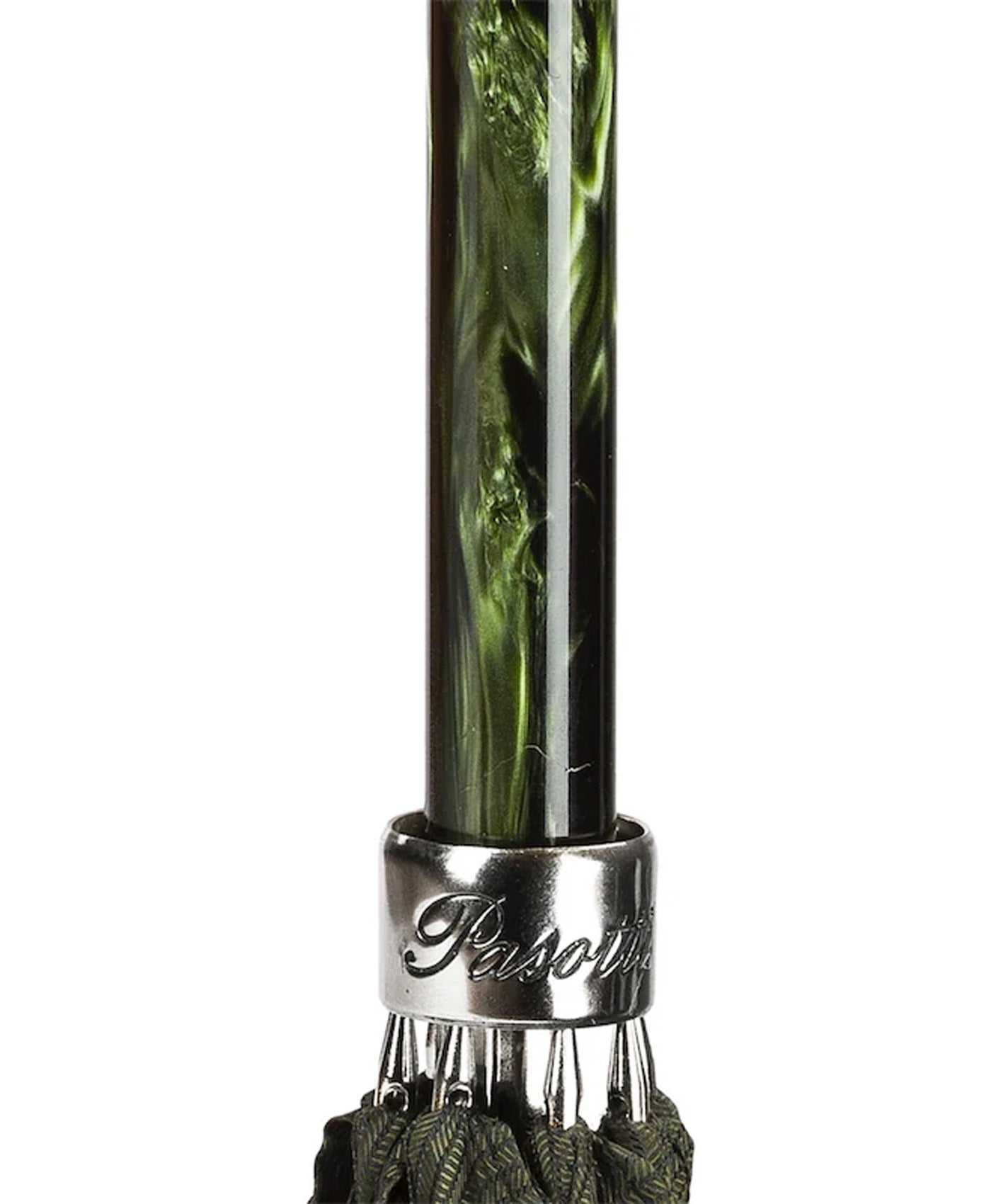 Umbrela cu maner argintiu leu