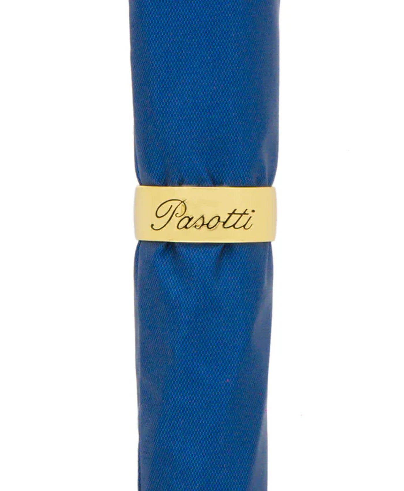 Umbrela albastra cu maner leu, cu husa si inel