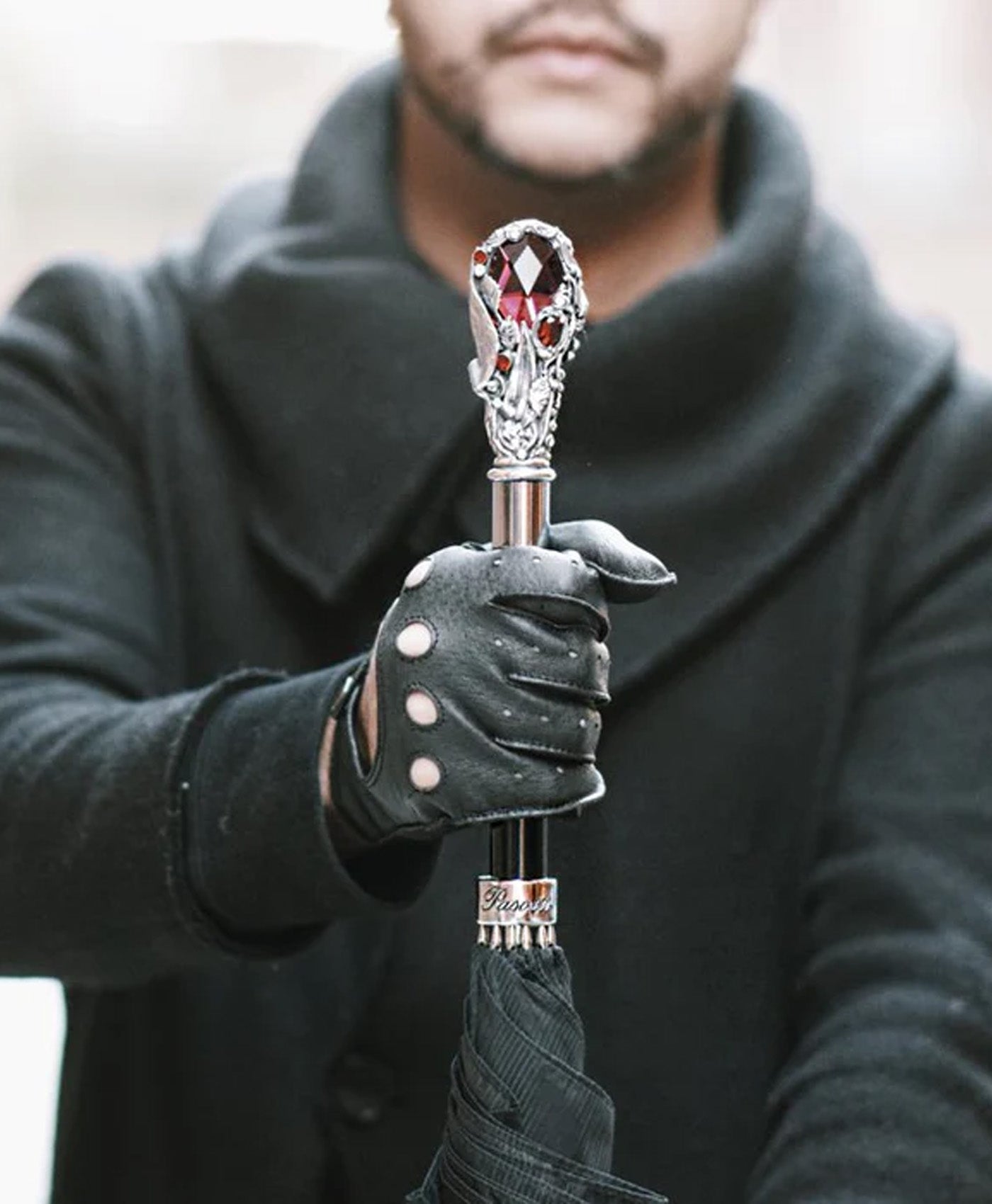 Umbrela cu maner de lux Red Gem