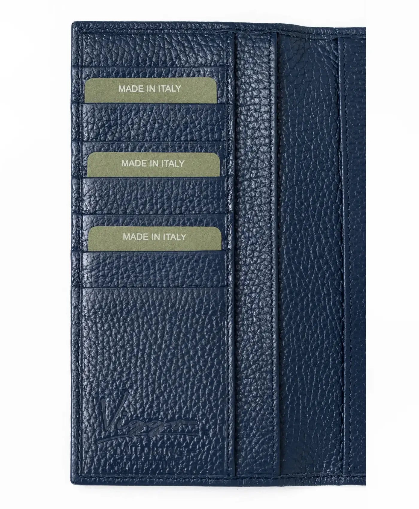 Portofel bleumarin mare piele vitel