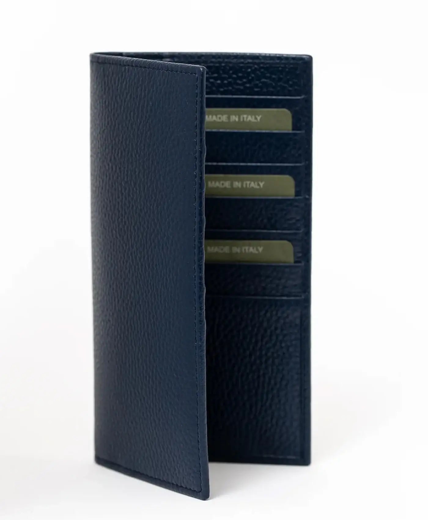 Portofel bleumarin mare piele vitel