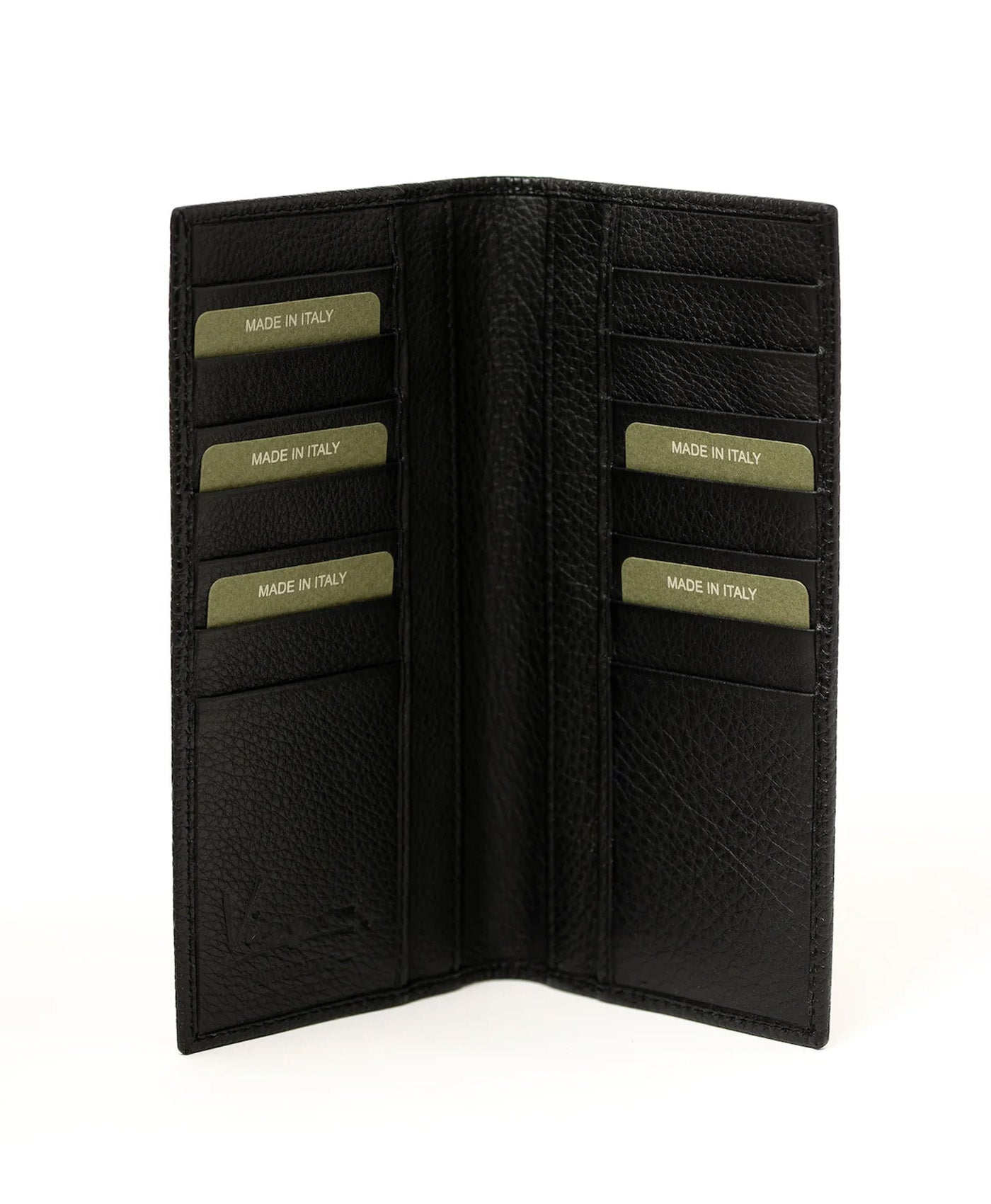 Portofel negru mare piele vitel