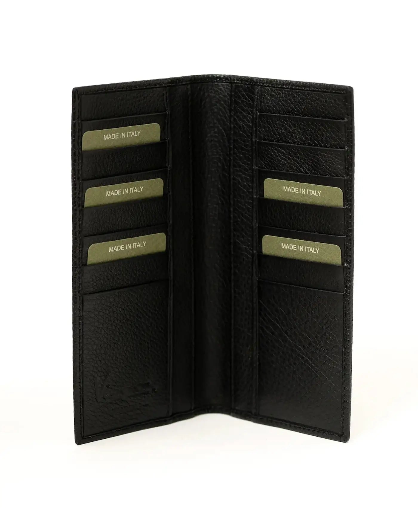 Portofel negru mare piele vitel