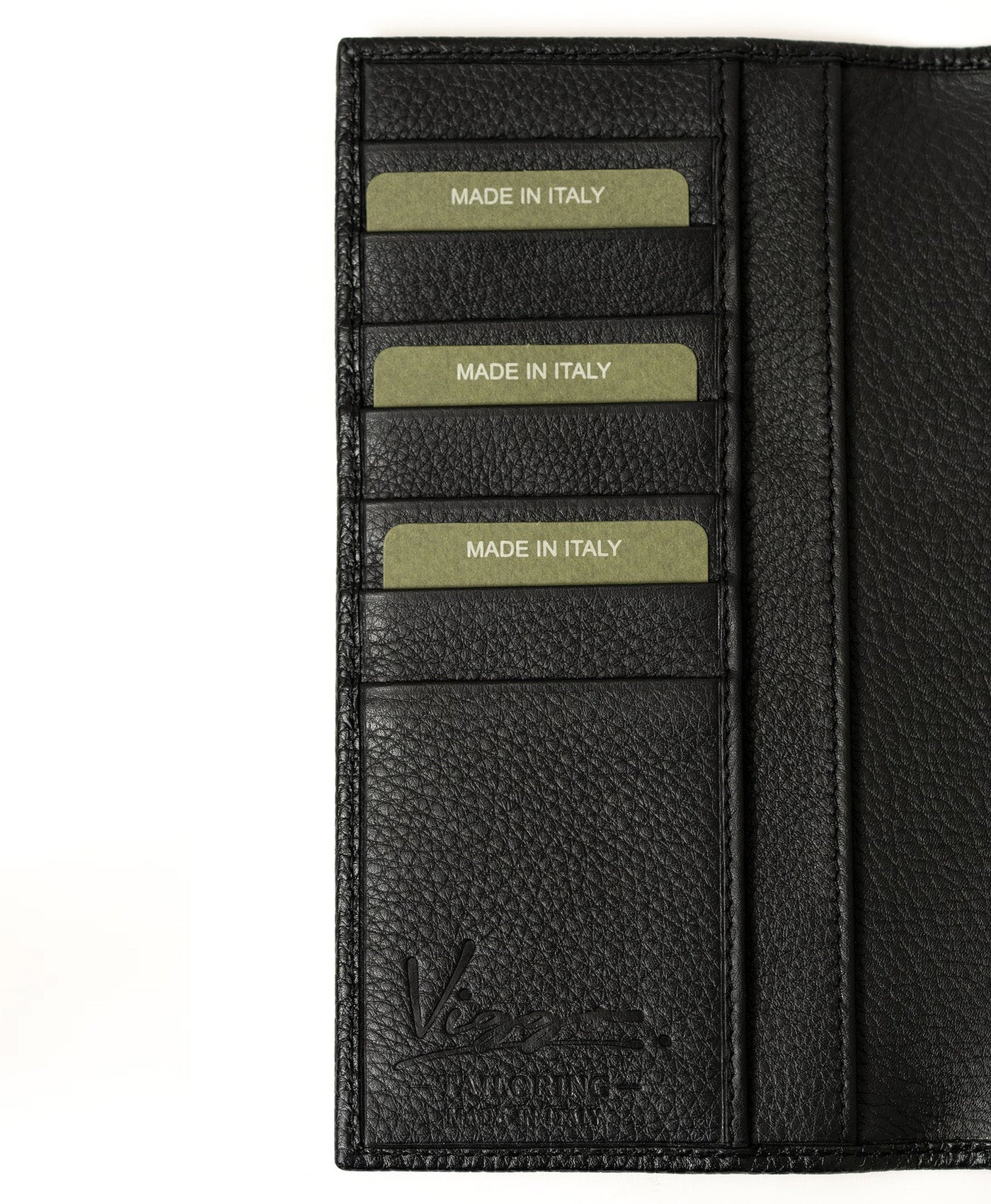 Portofel negru mare piele vitel