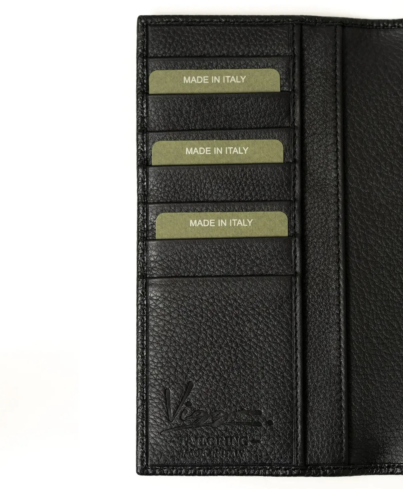 Portofel negru mare piele vitel