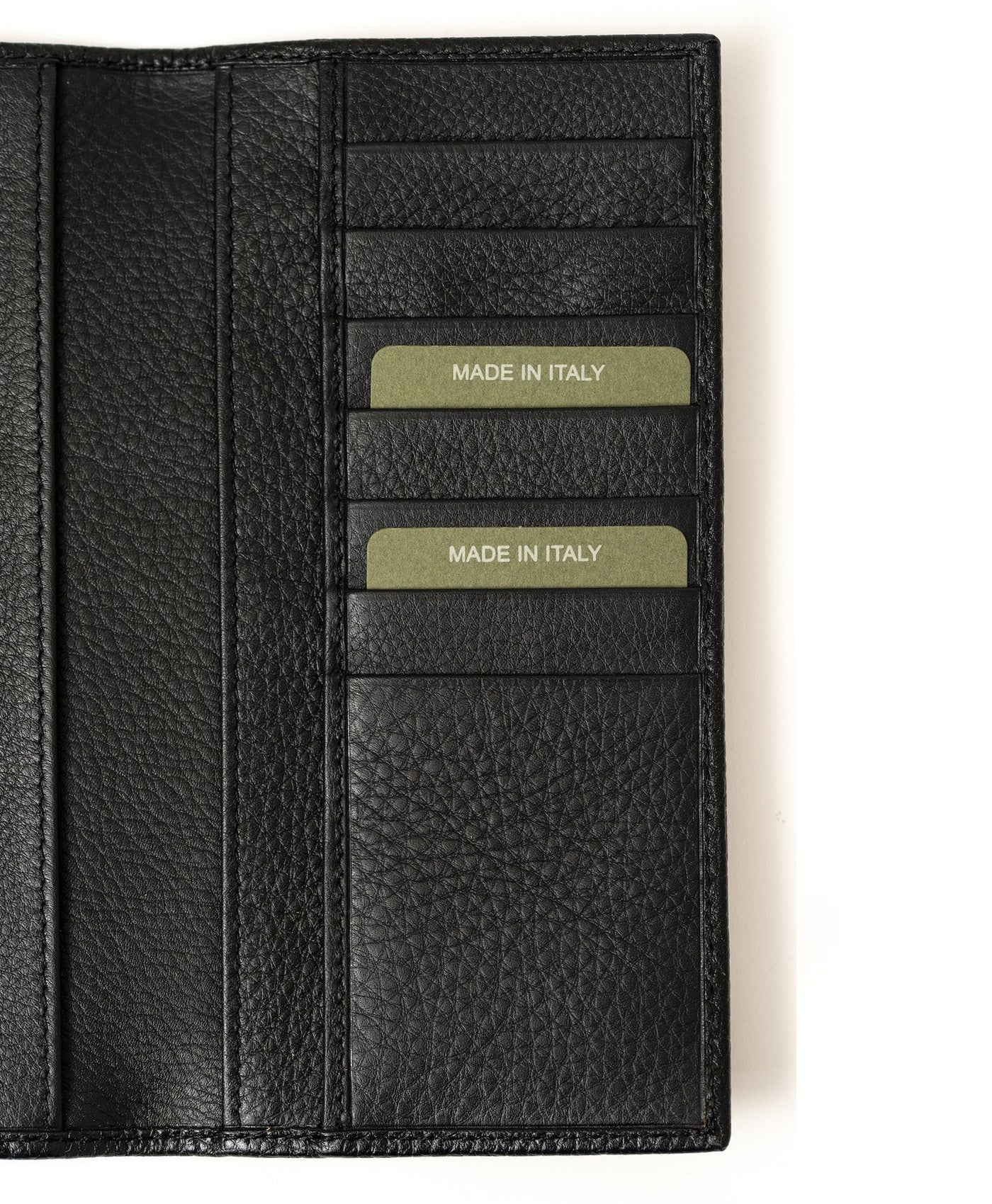 Portofel negru mare piele vitel