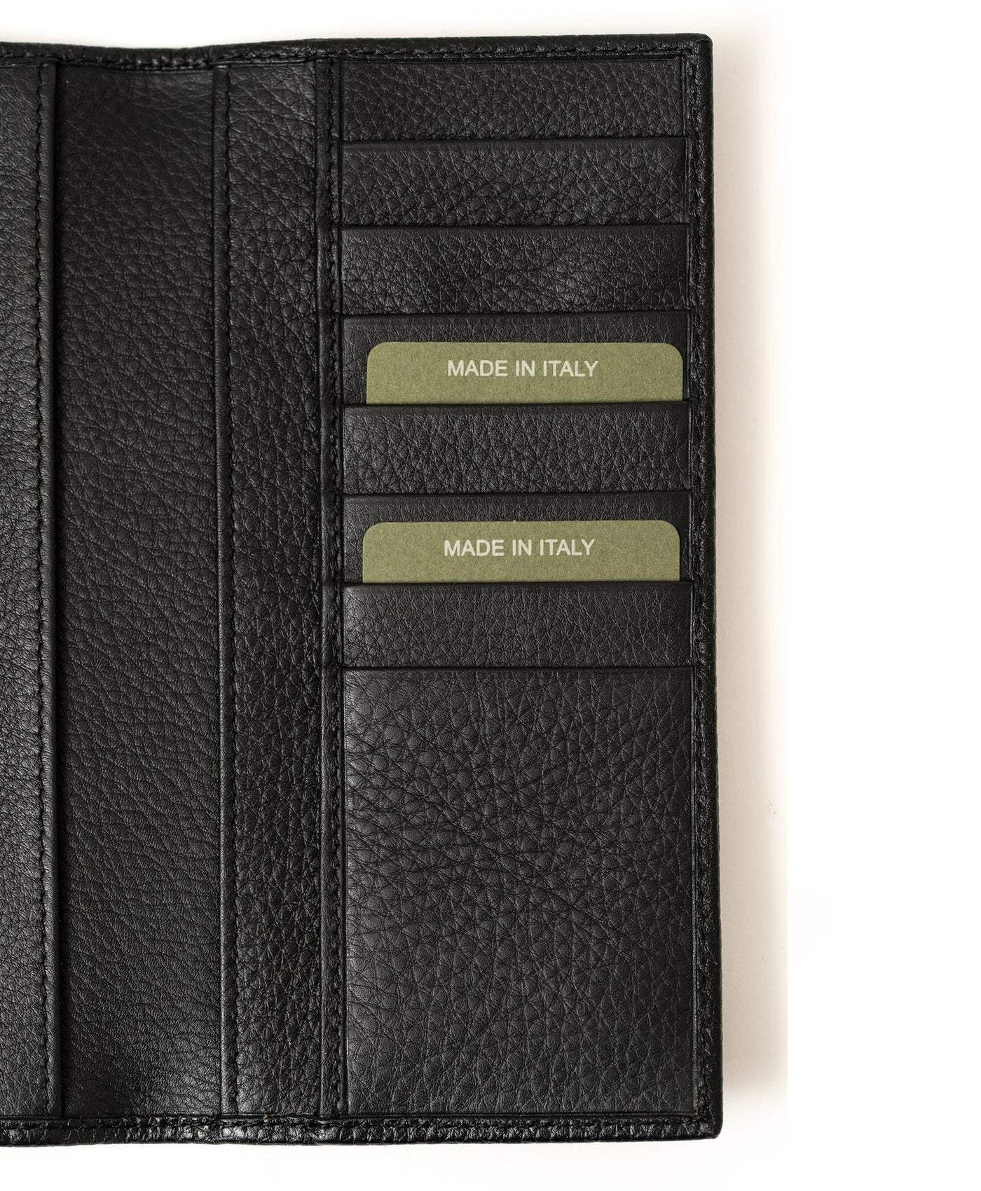 Portofel negru mare piele vitel