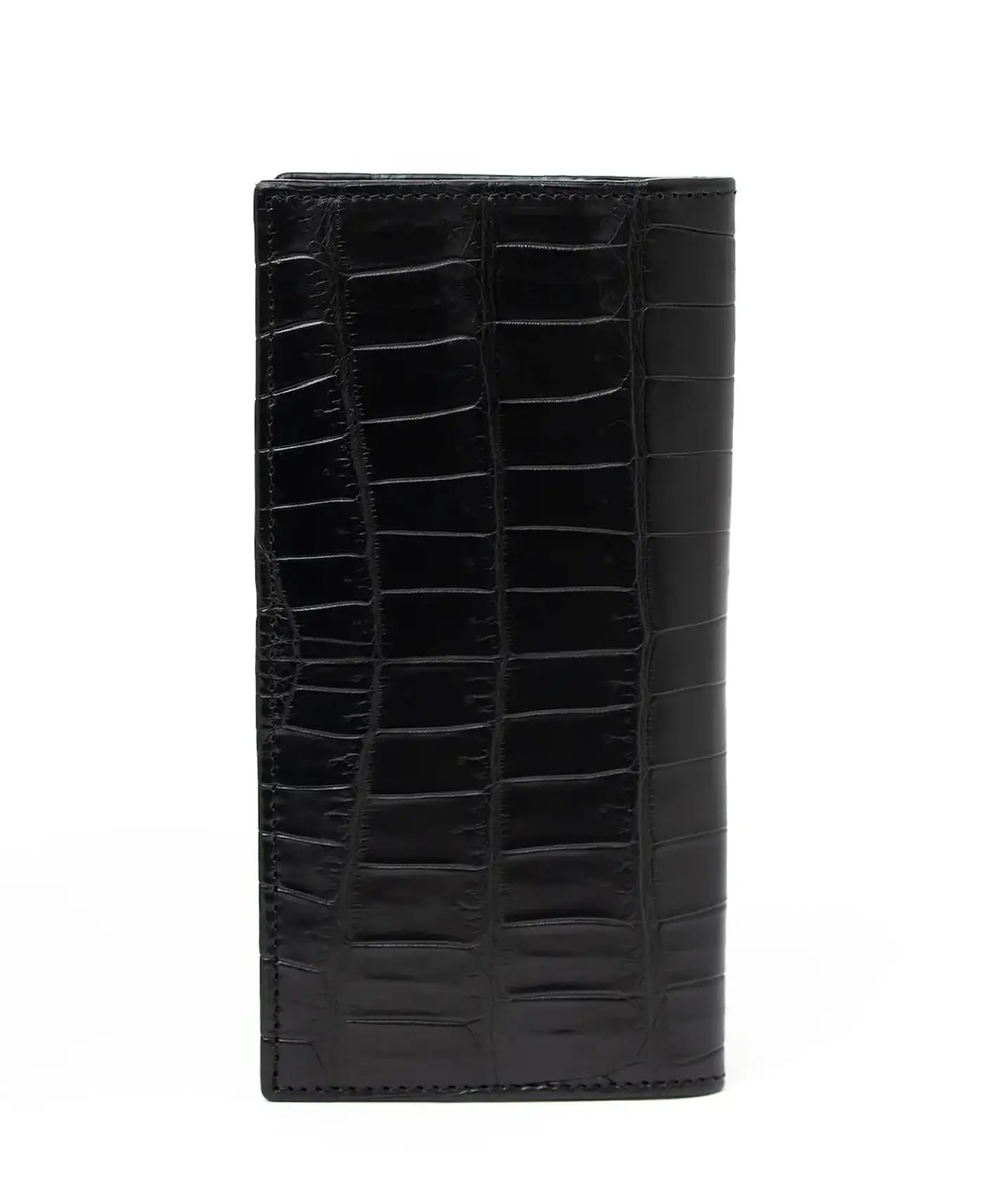 Portofel negru mare piele crocodil