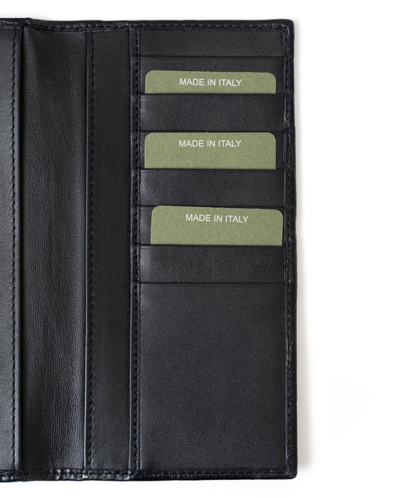 Portofel negru mare piele crocodil