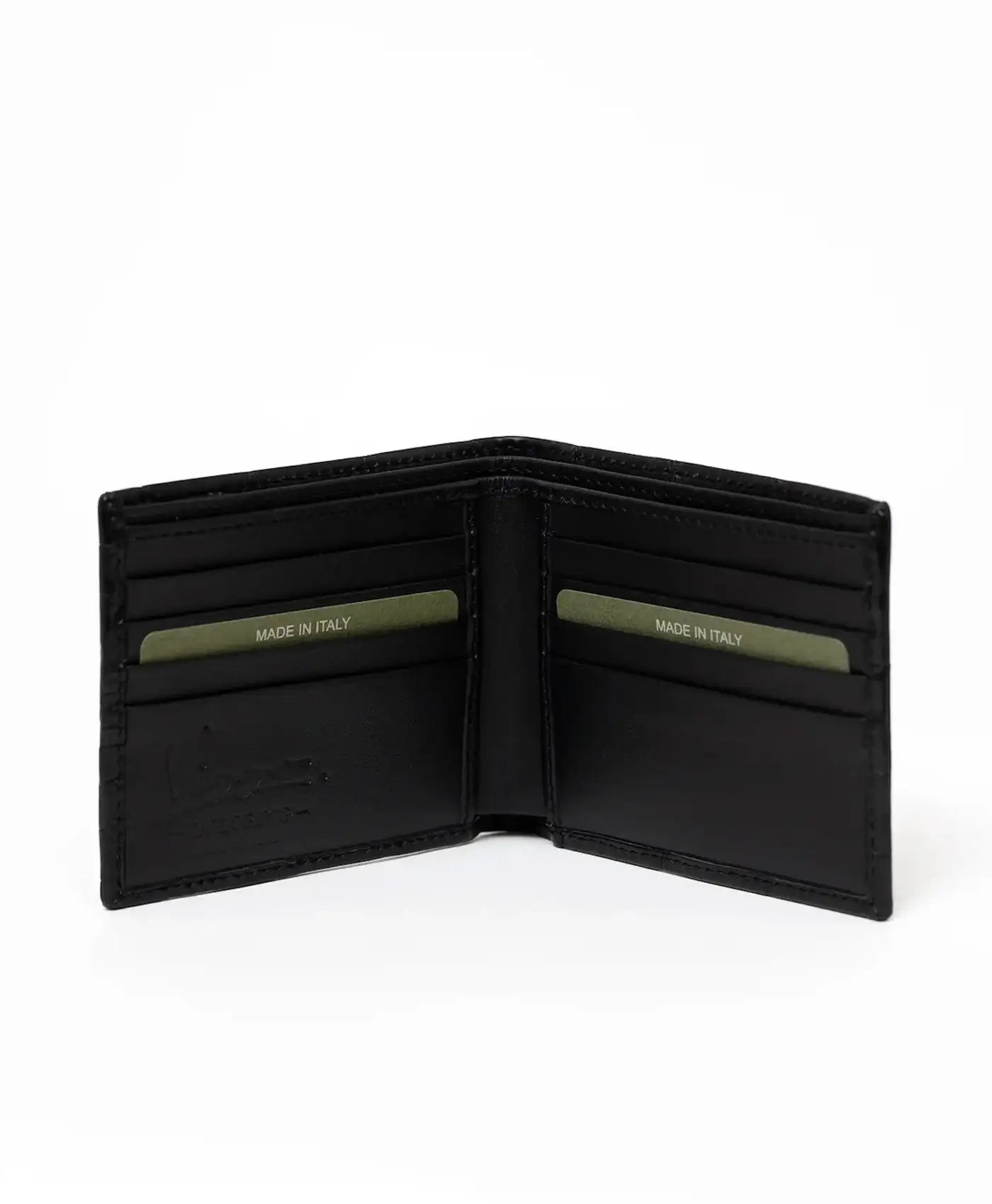 Portofel negru mic piele crocodil