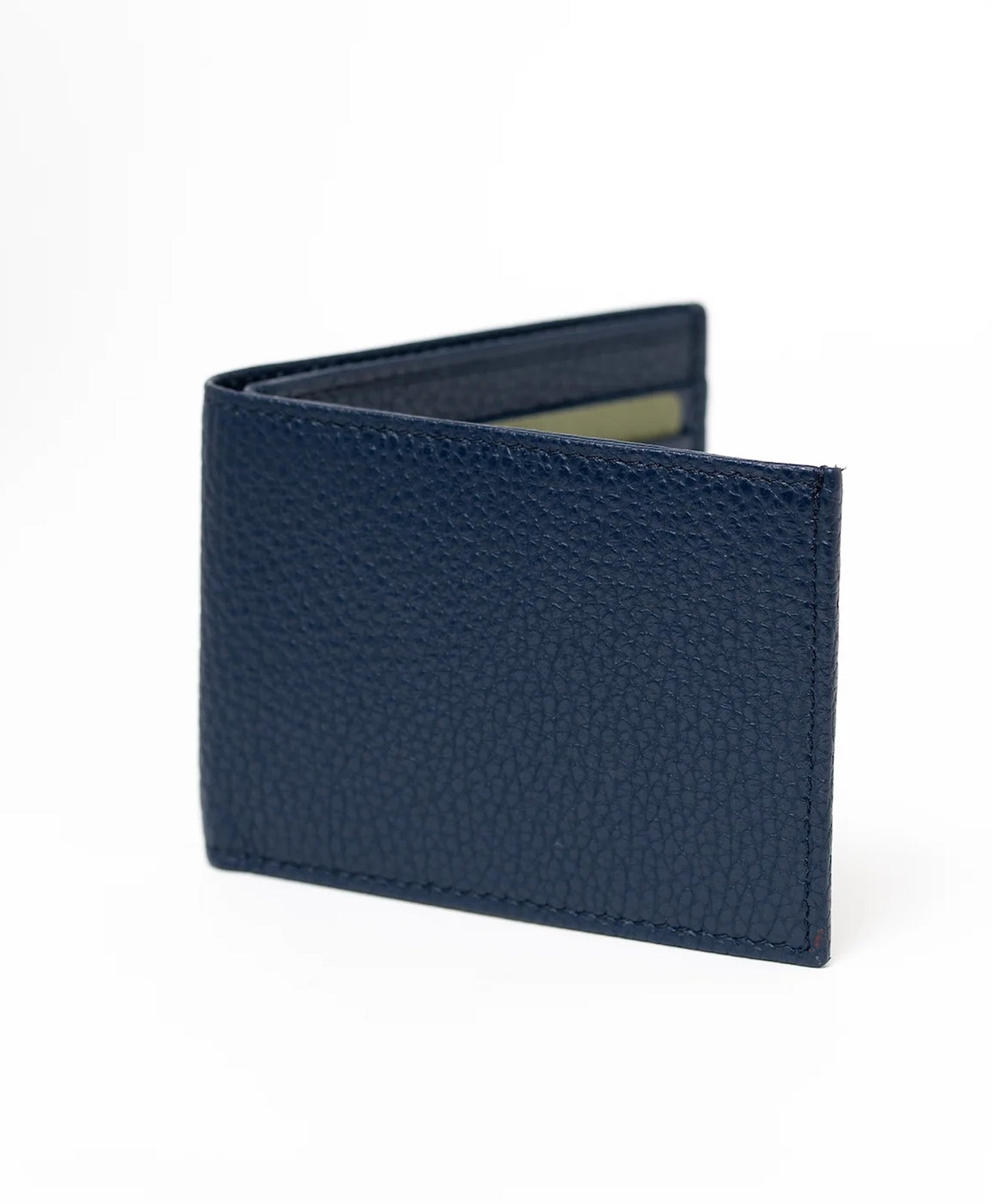 Portofel bleumarin mic piele vitel