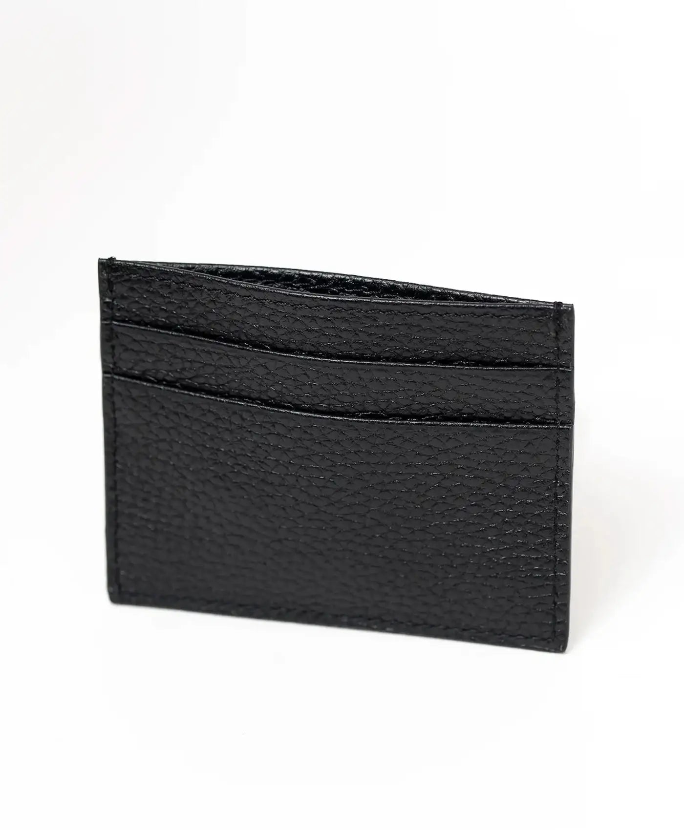 Port card clasic negru piele vitel