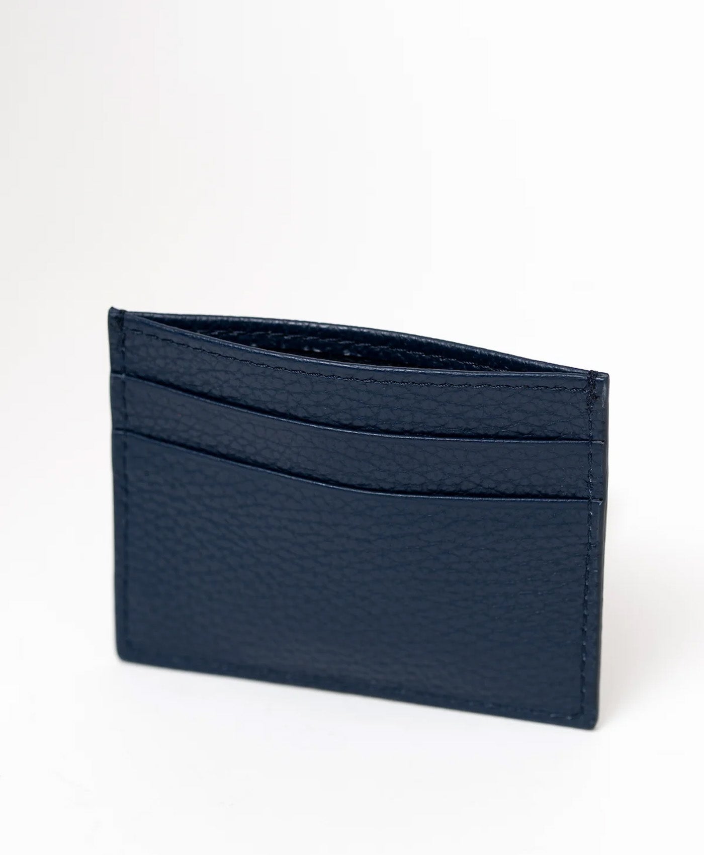 Port card clasic bleumarin piele vitel