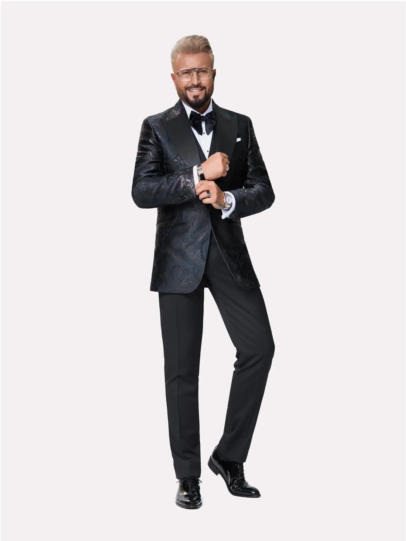 Sacou smoking made to measure model paisley lucios