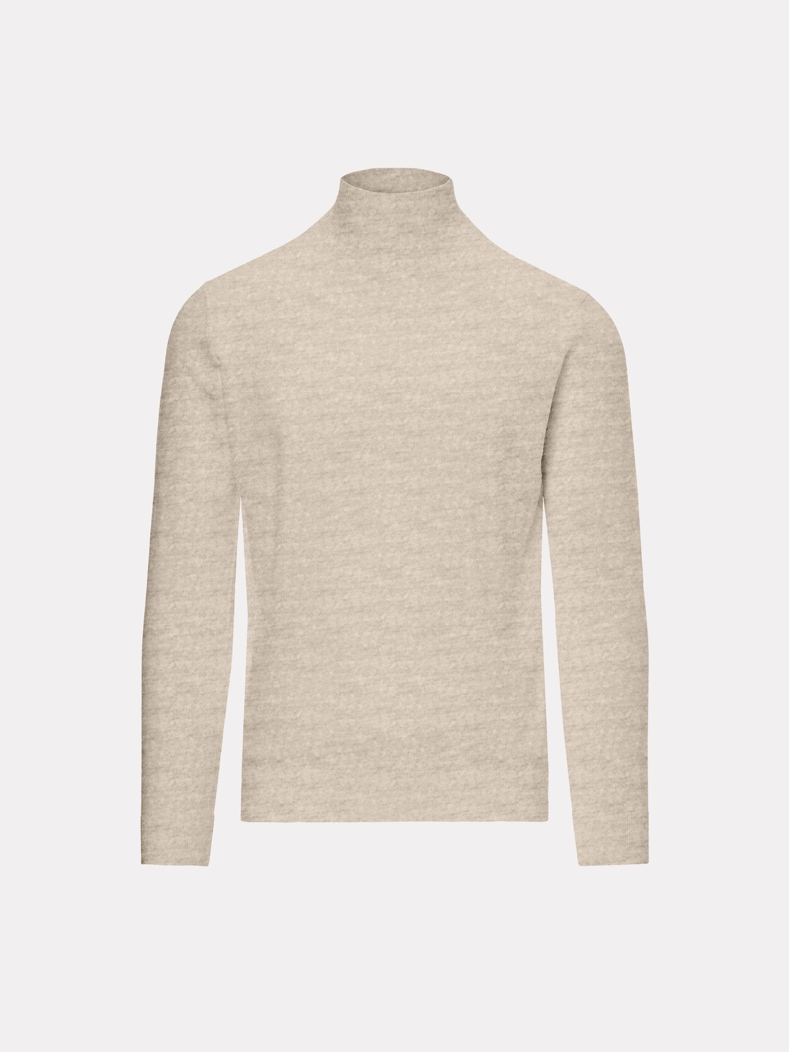 Maleta din lana merino extra fina 16 GG, texturata, beige - Viggo