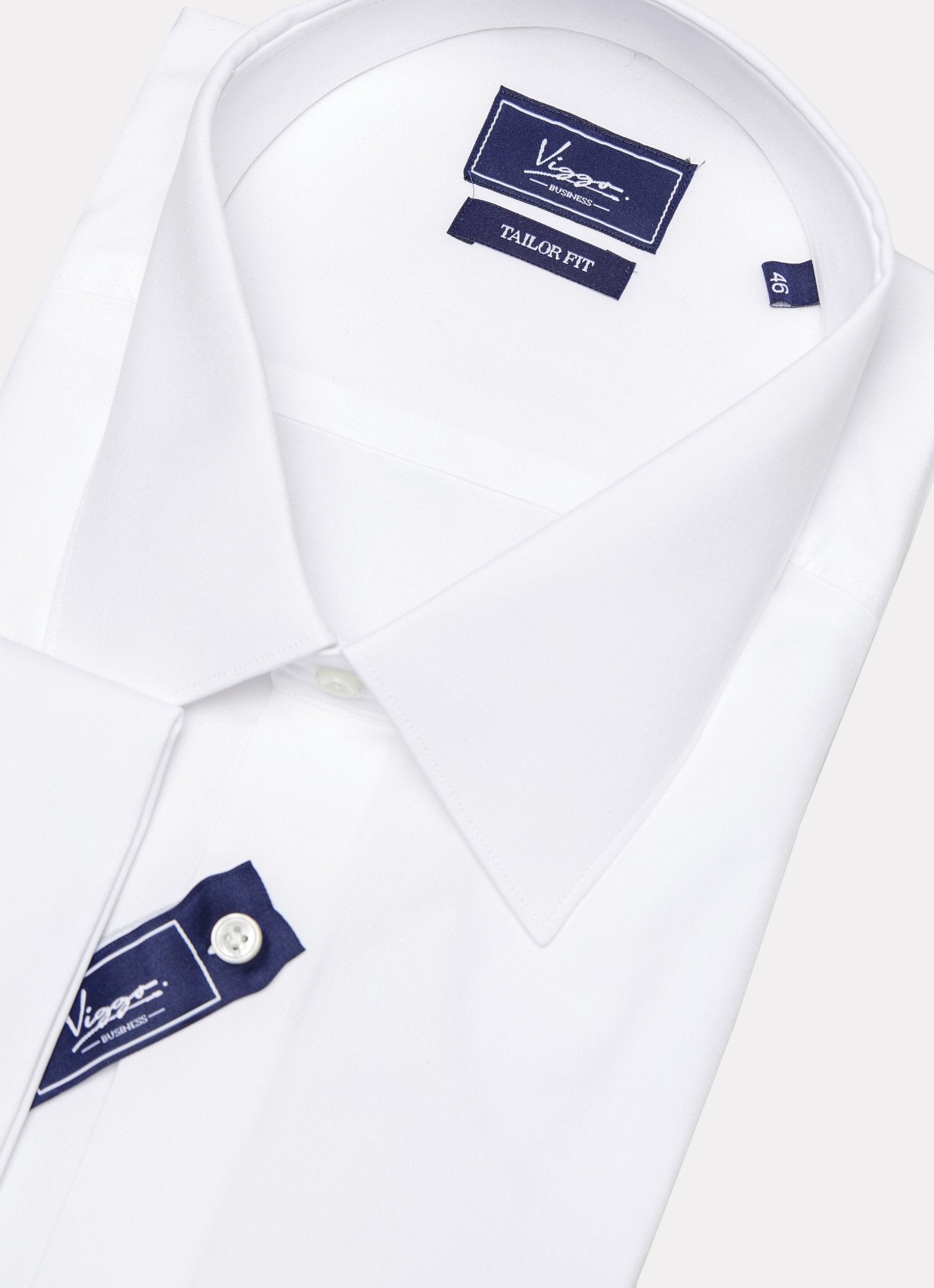 Camasa business alba cu mansete de butoni - Viggo