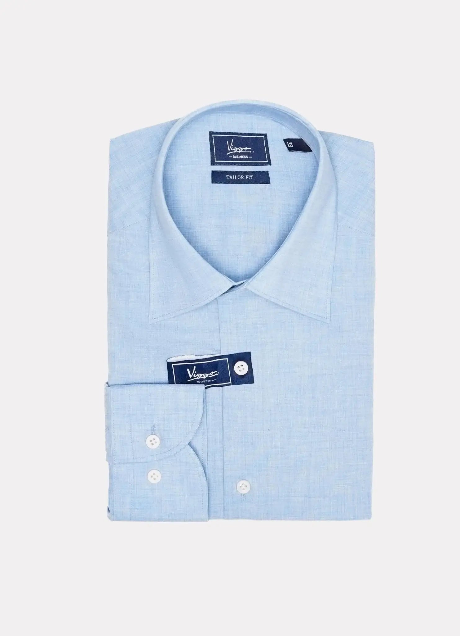 Camasa bleu, material texturat