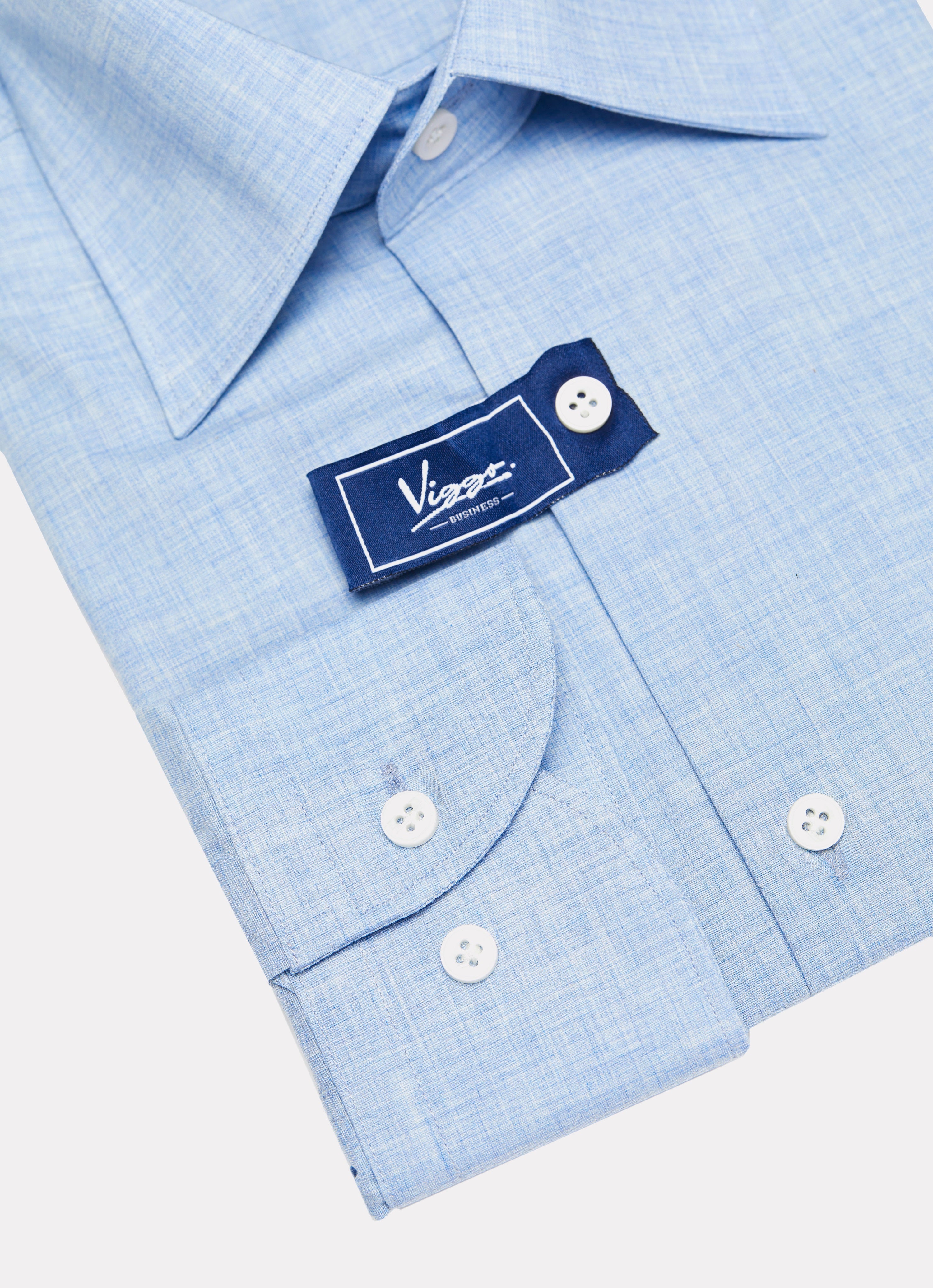 Blue shirt, textured material