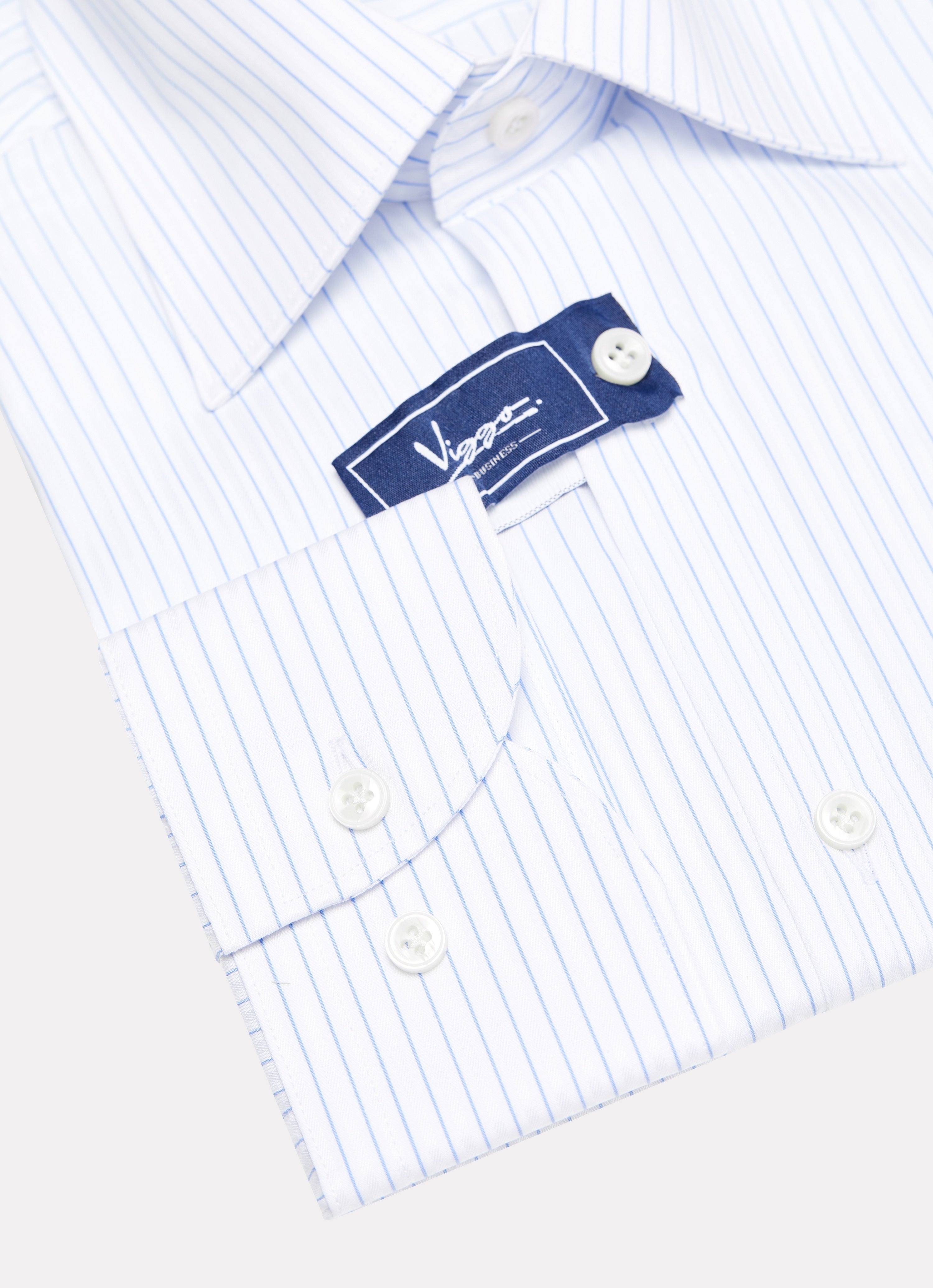 White business shirt with fine stripes