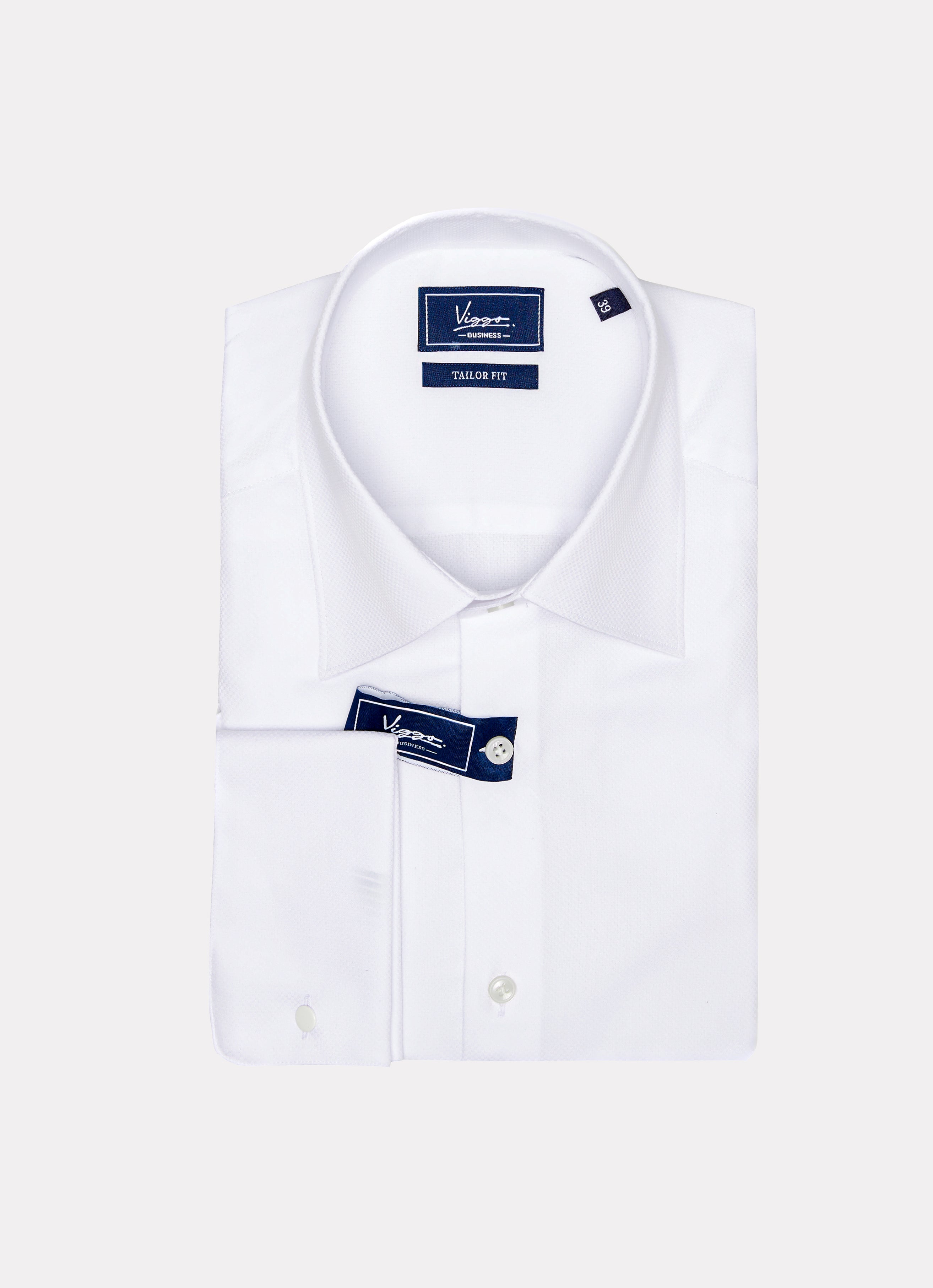 White oxford business shirt with cufflinks