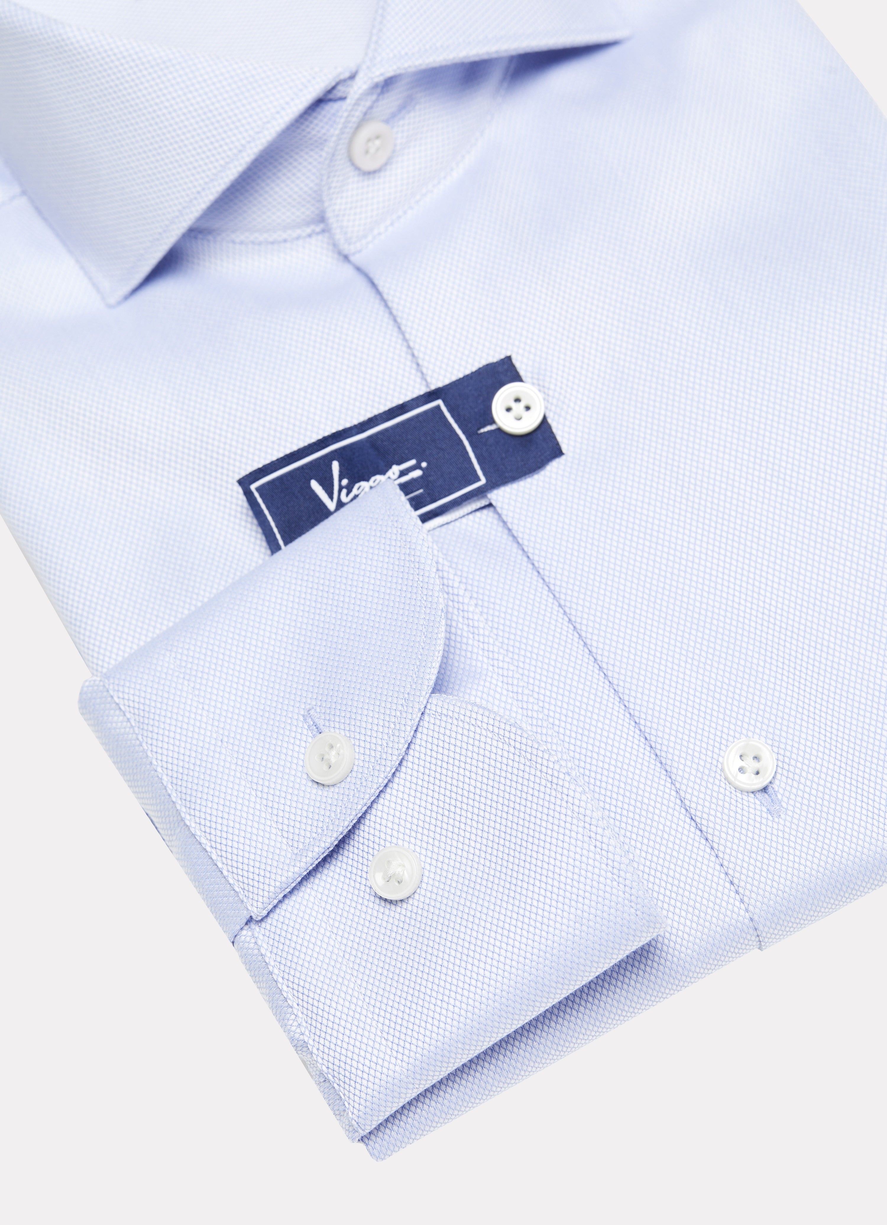 Blue oxford business shirt