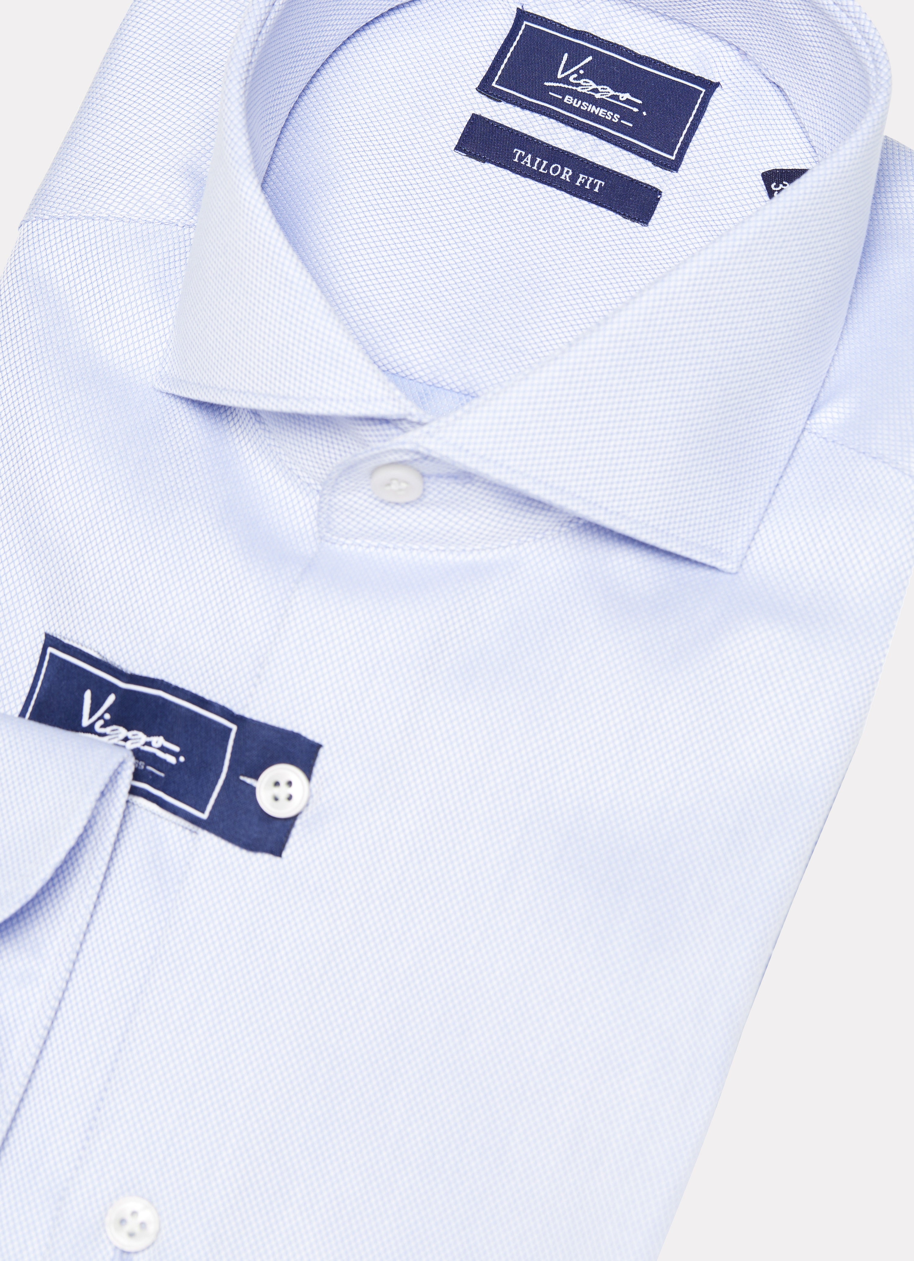 Blue oxford business shirt