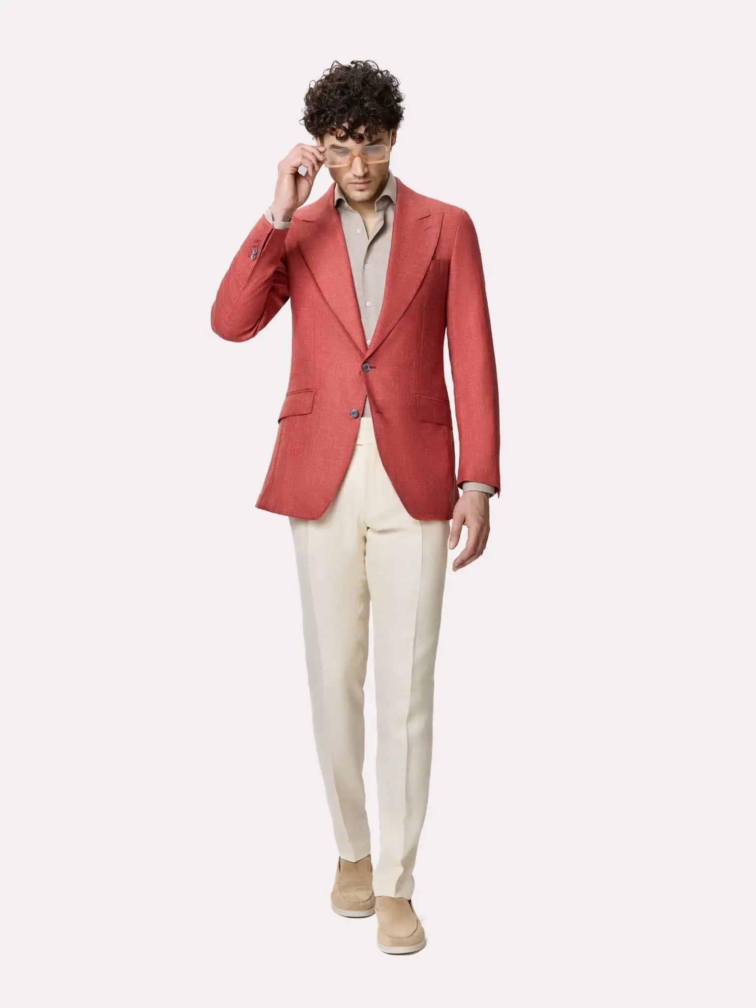 Tallia di Delfino red fabric jacket