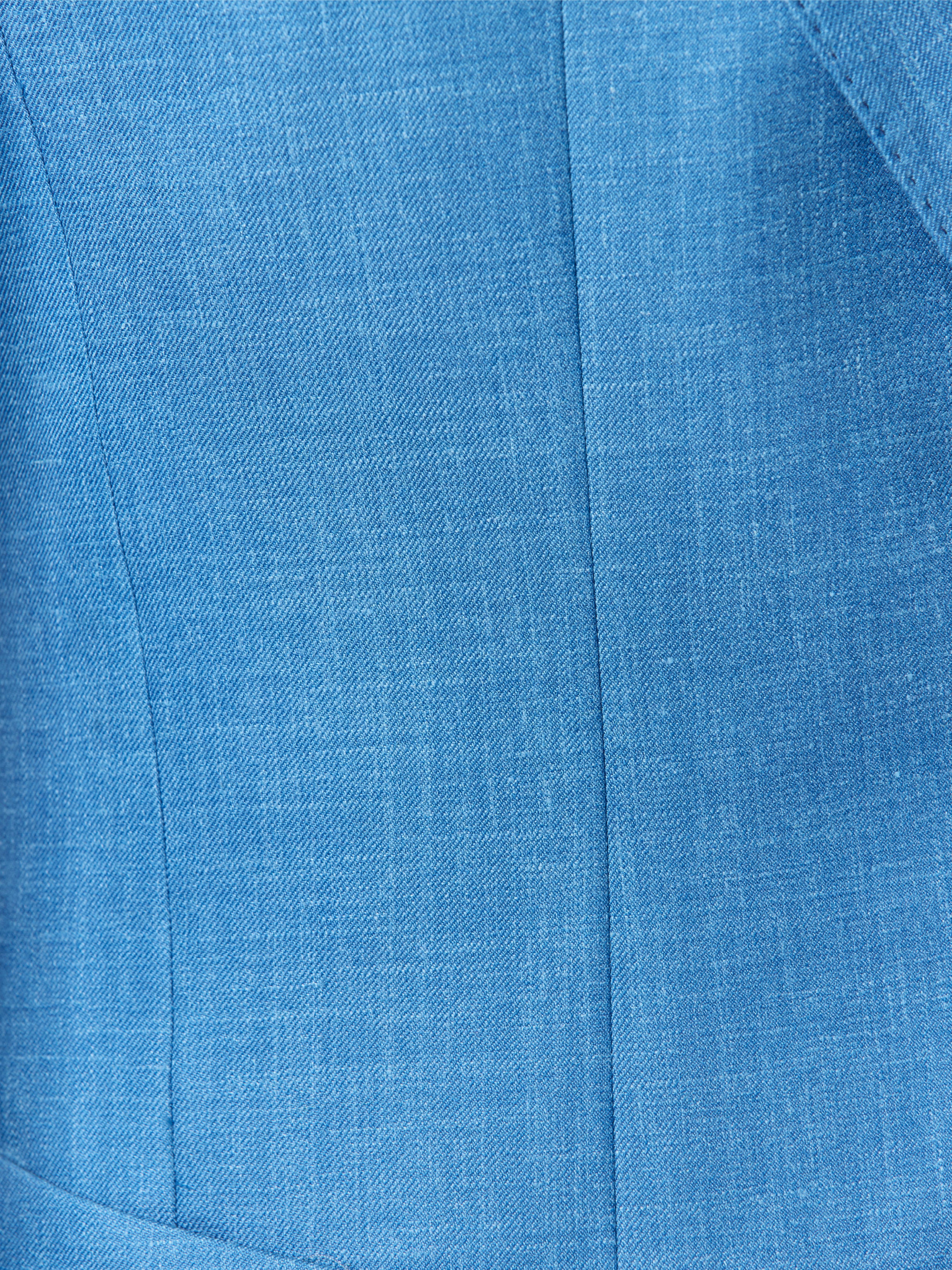Tallia di Delfino fabric jacket, made to measure, blue