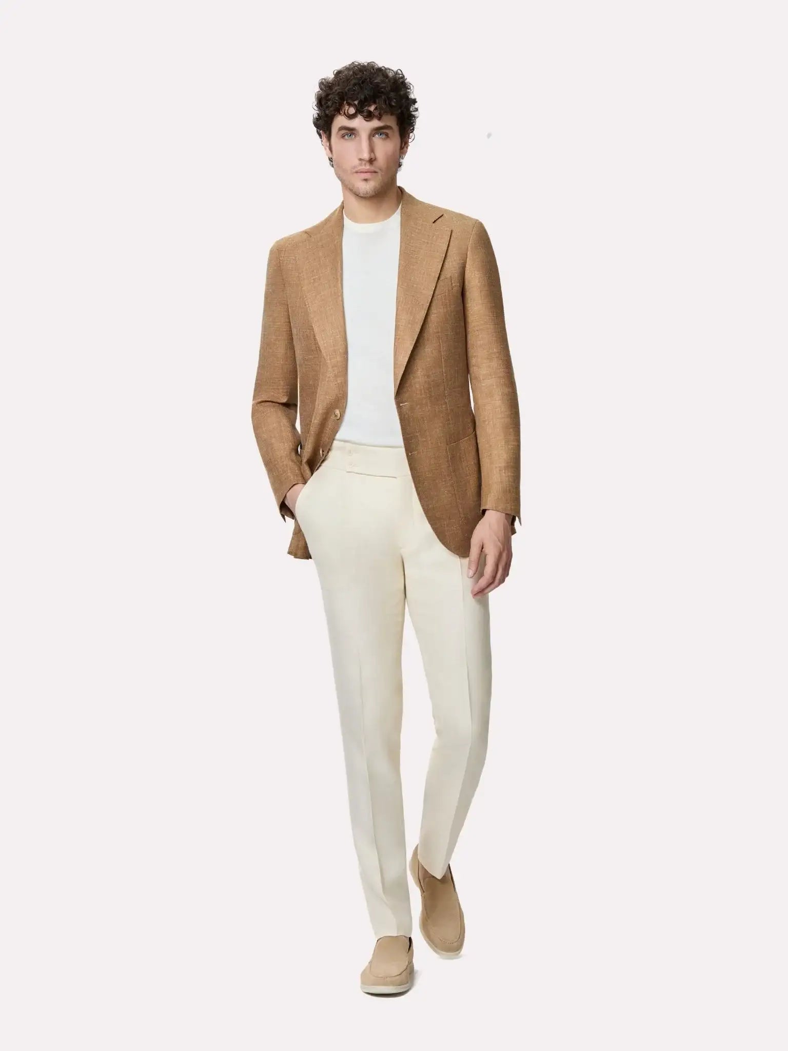 Brown Fratelli Tallia di Delfino fabric jacket